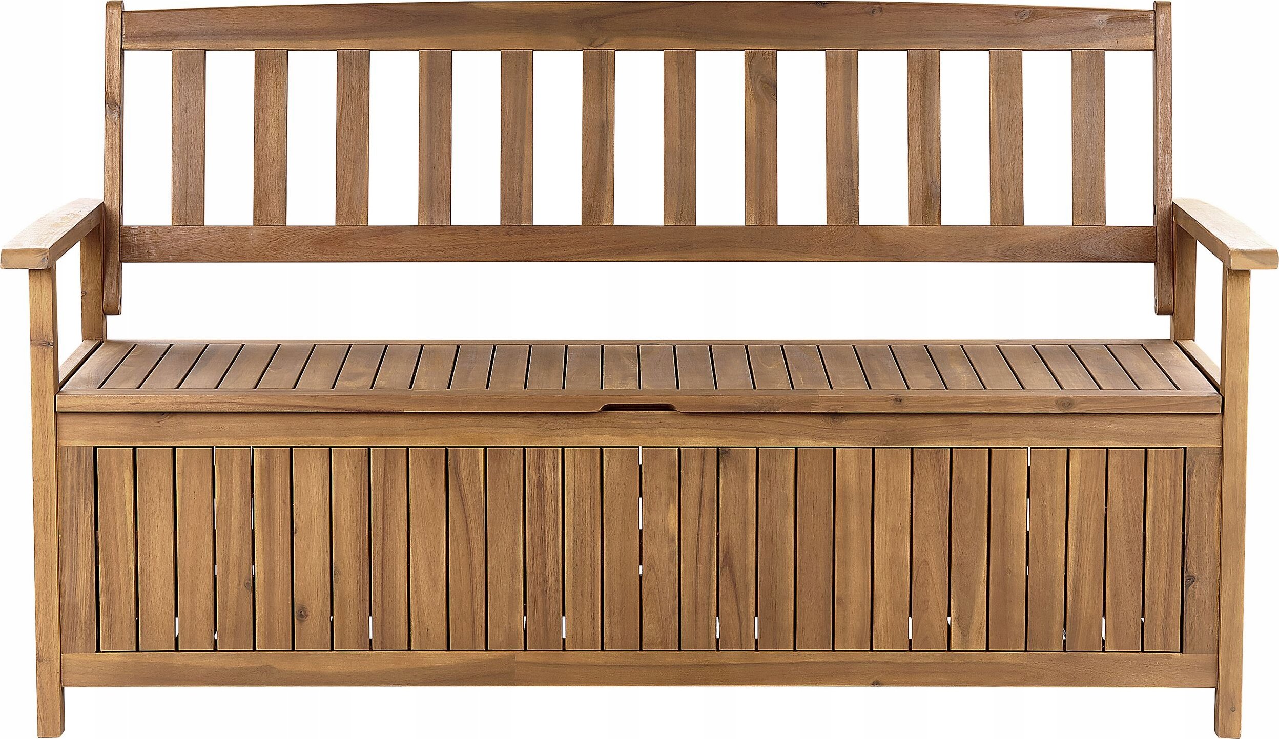 Ławka ogrodowa ze schowkiem 160 cm drewniana SOVANA – Idealny dodatek do Twojego ogrodu