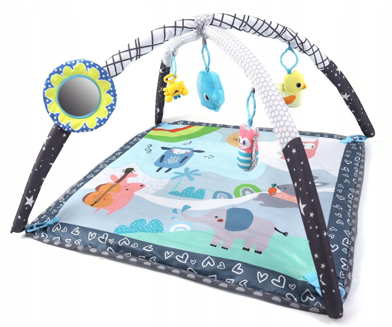 Kolorowe piłeczki i zabawki rozwijające zmysły