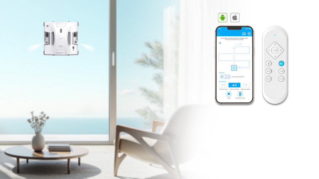 Intuicyjna obsługa z aplikacją i pilotem zdalnego sterowania