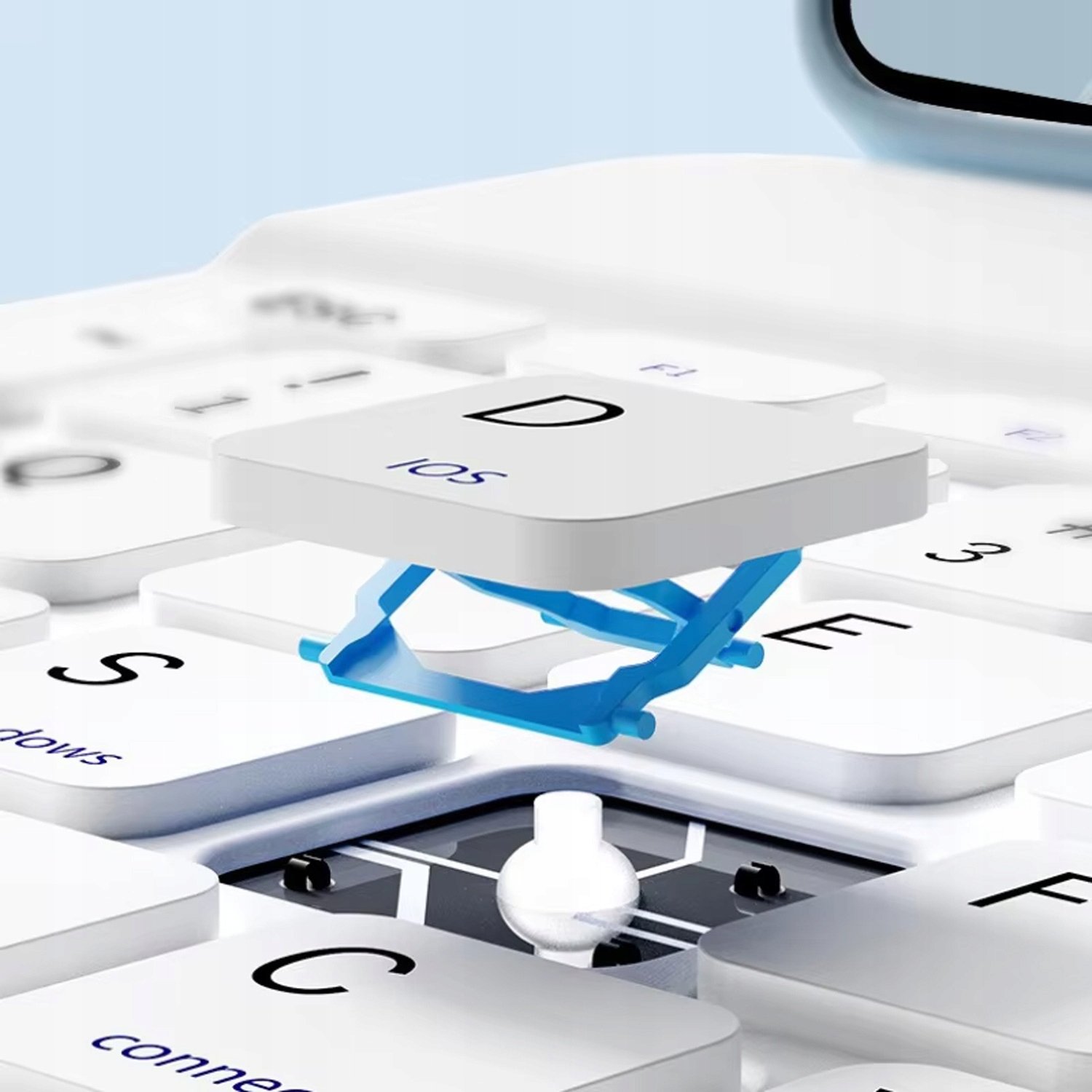 Wbudowany touchpad i klawiatura Bluetooth