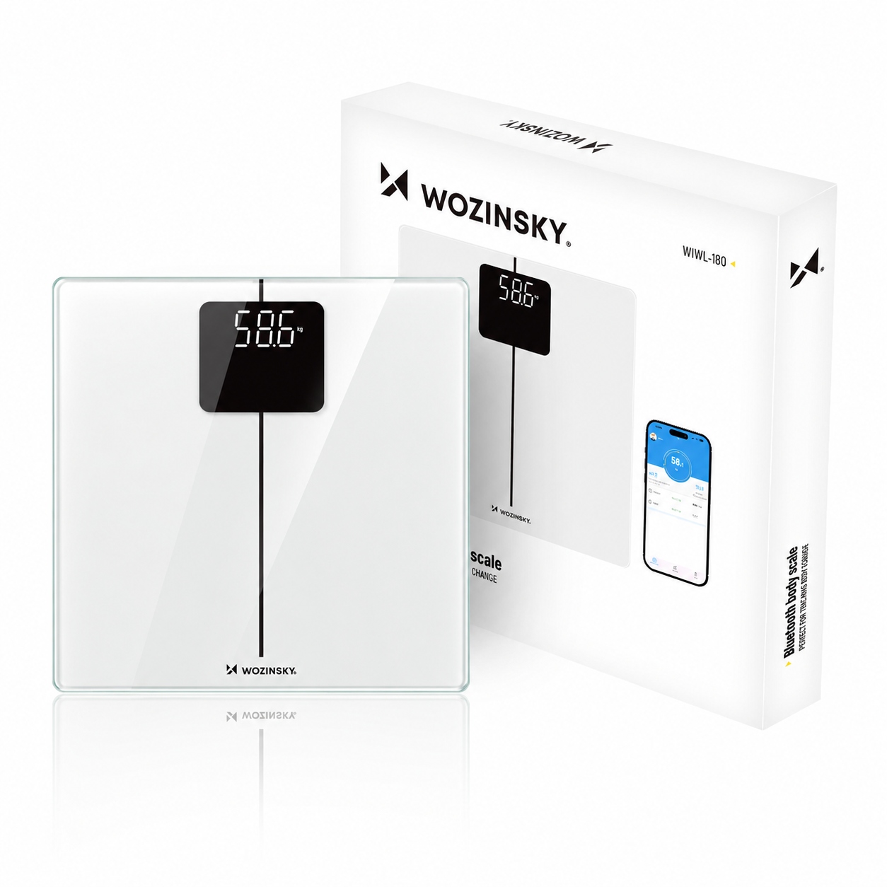 WIWL-180 inteligentna waga łazienkowa Bluetooth – Twoje zdrowie na wyciągnięcie ręki