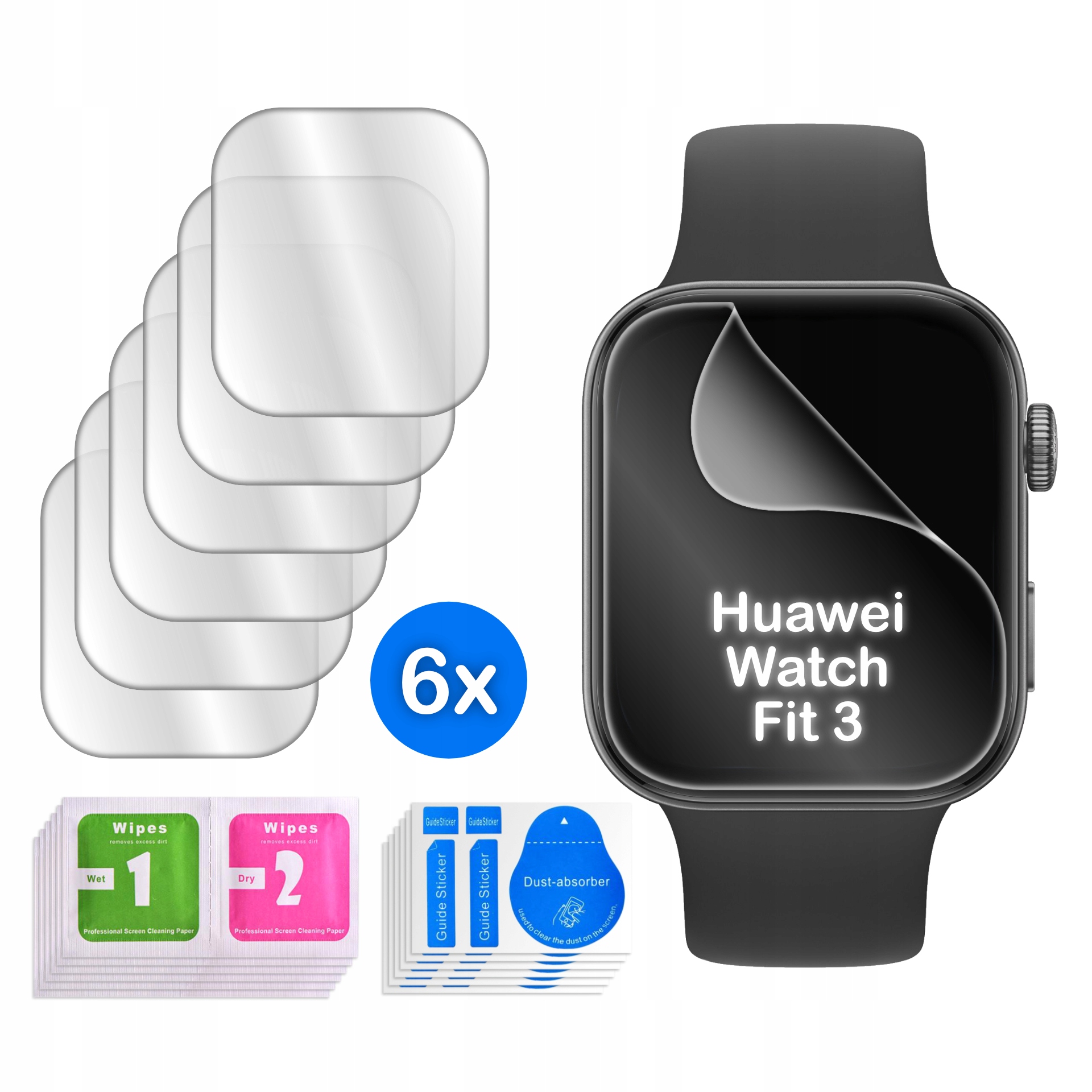 Folia ochronna hydrożelowa 3D do Huawei Watch Fit 3 – Idealna ochrona ekranu