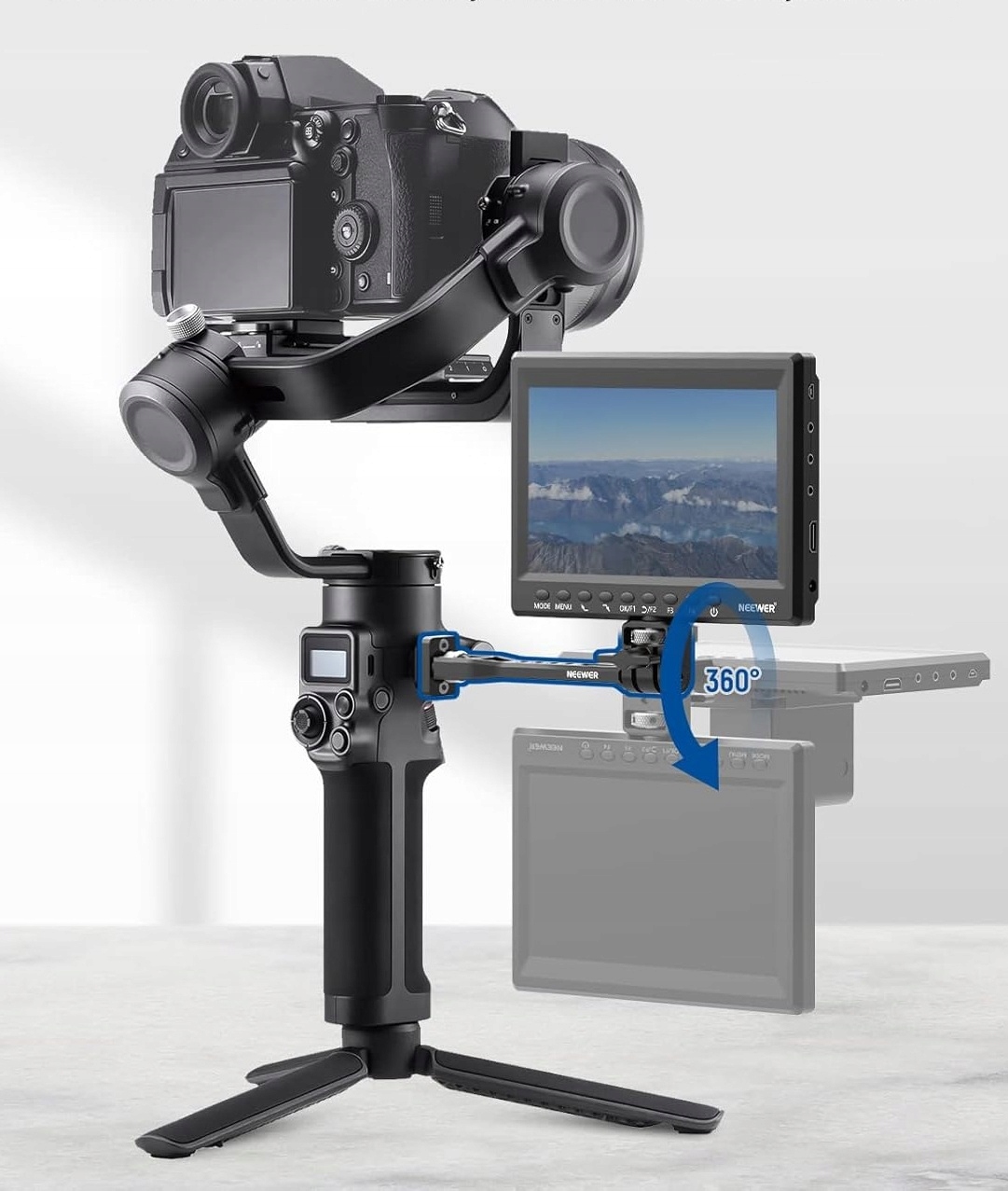 Kompatybilność z gimbalami DJI, ZHIYUN i MOZA