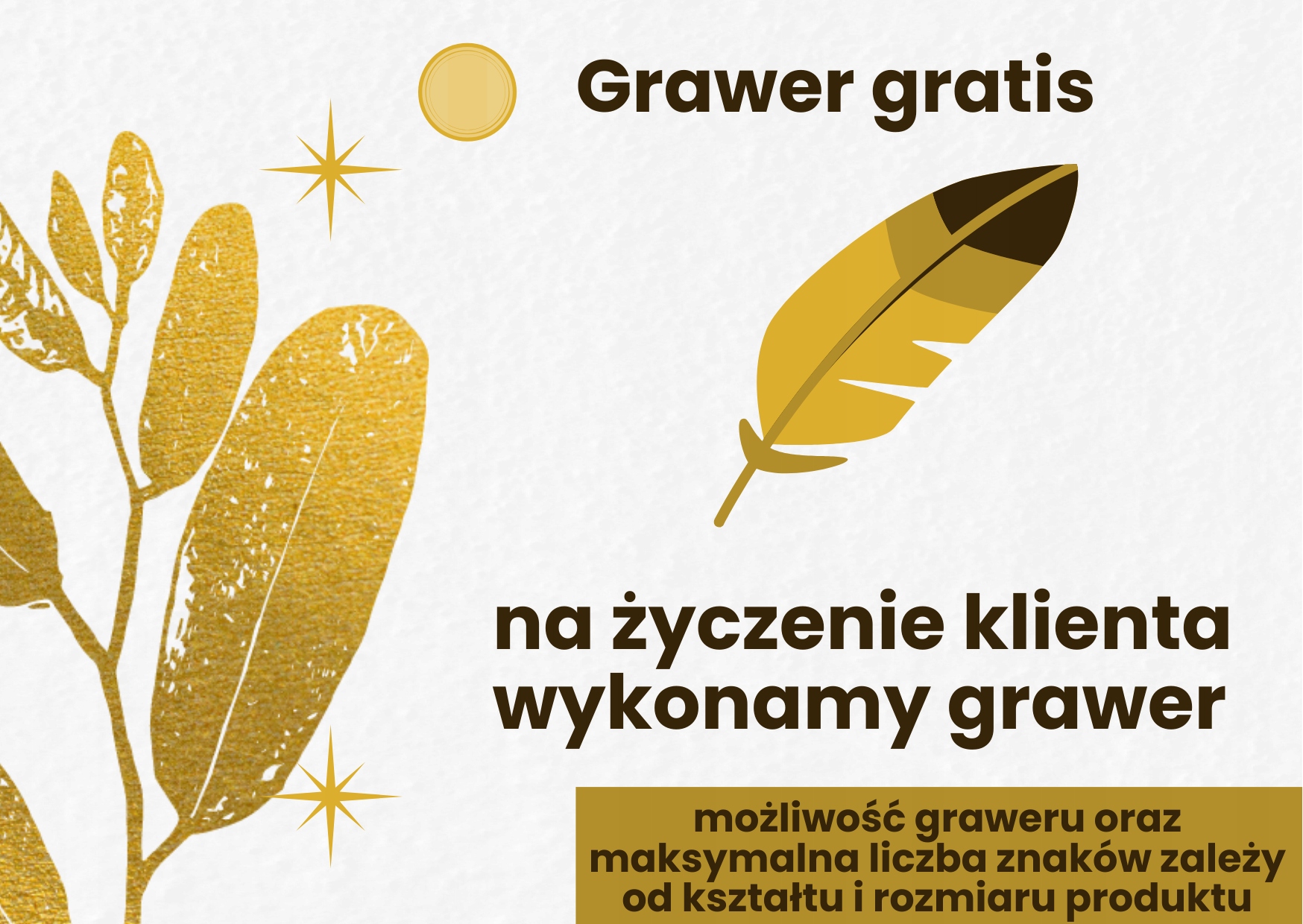 Możliwość graweru na opakowaniu