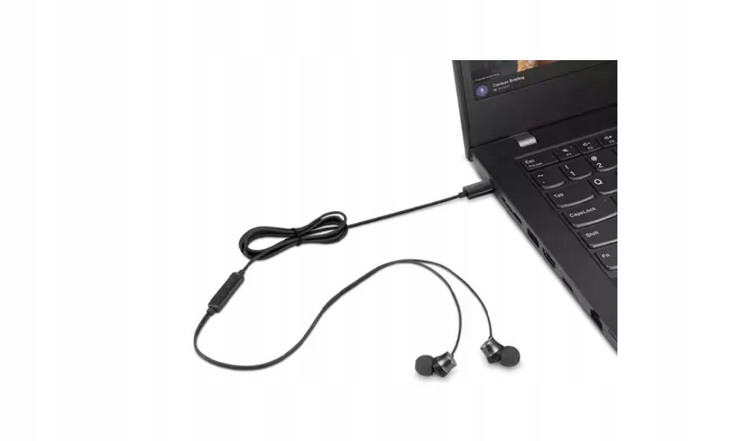 Słuchawki douszne przewodowe USB-C 4XD1J77351 – Idealne do biura i centrum telefonicznego