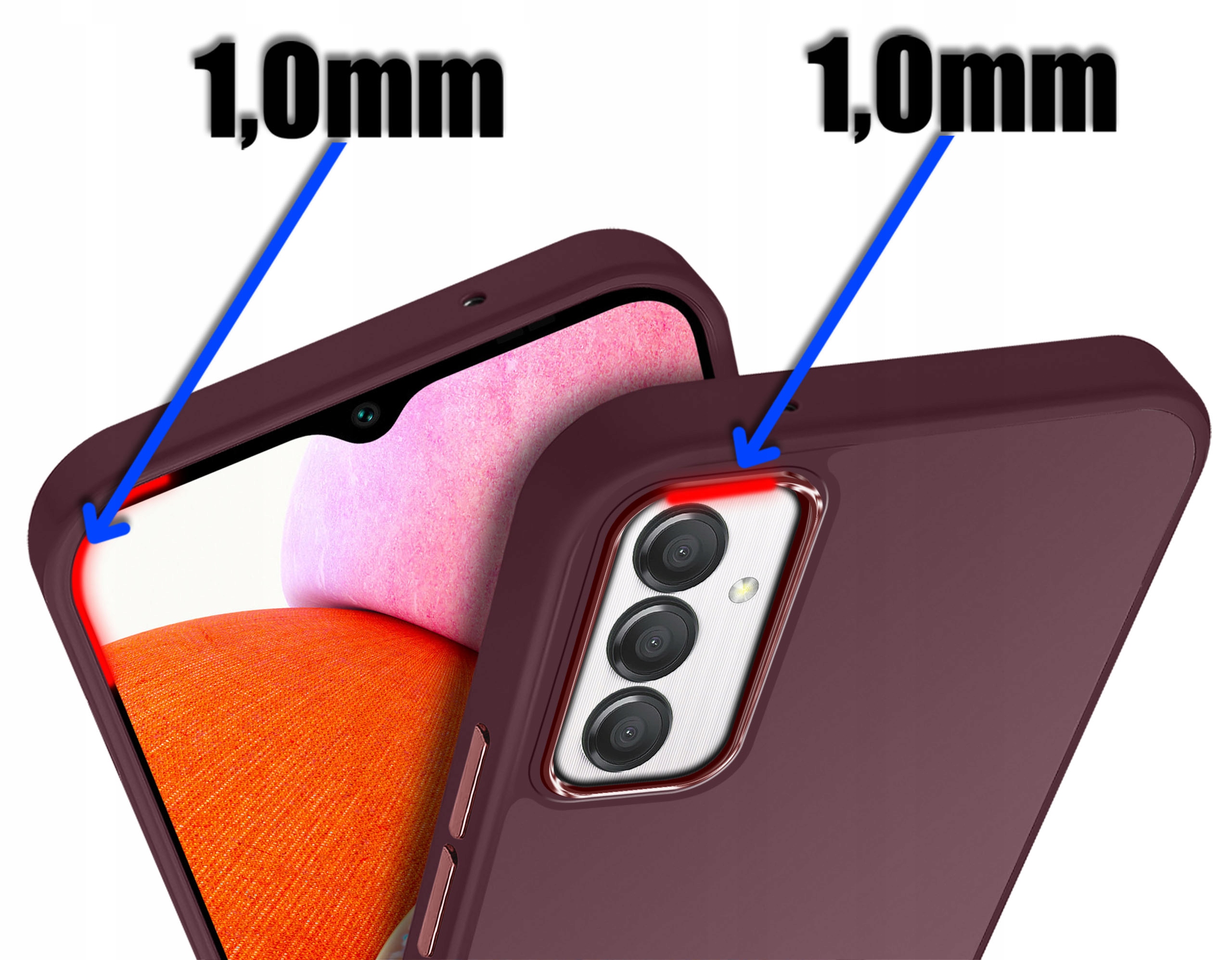 Podwyższone ranty dla lepszej ochrony ekranu