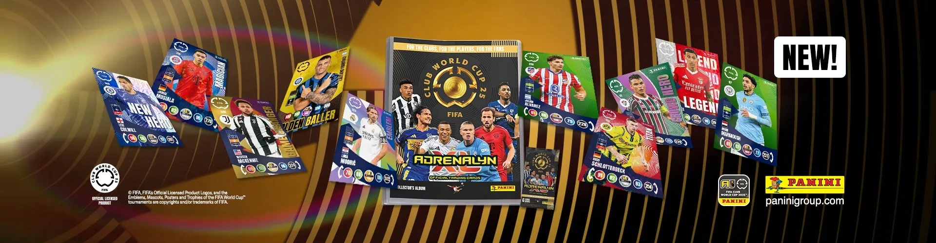 Zawartość zestawu – 24 saszetki z edycji Club World Cup 2025
