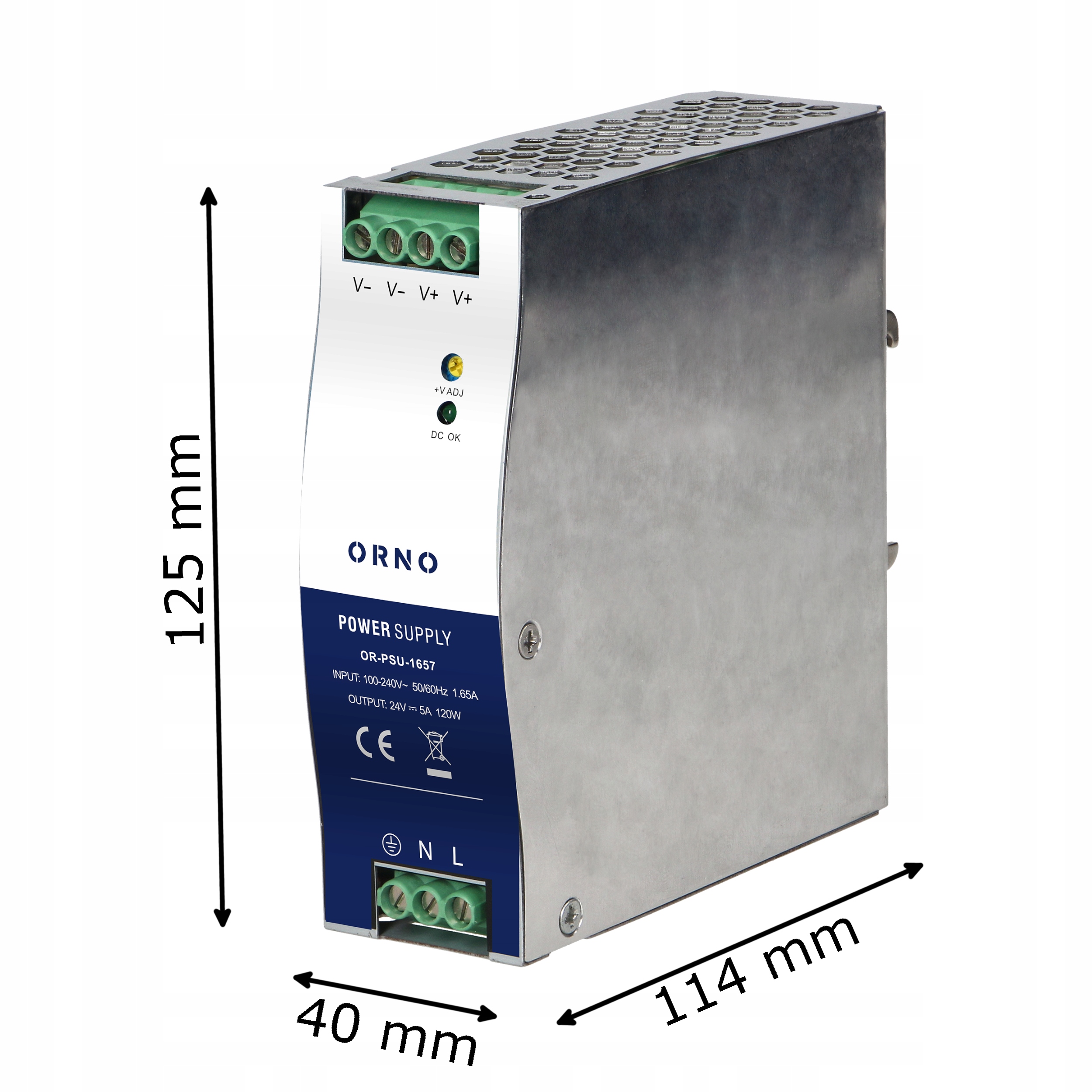 Wymiary i montaż na szynę DIN