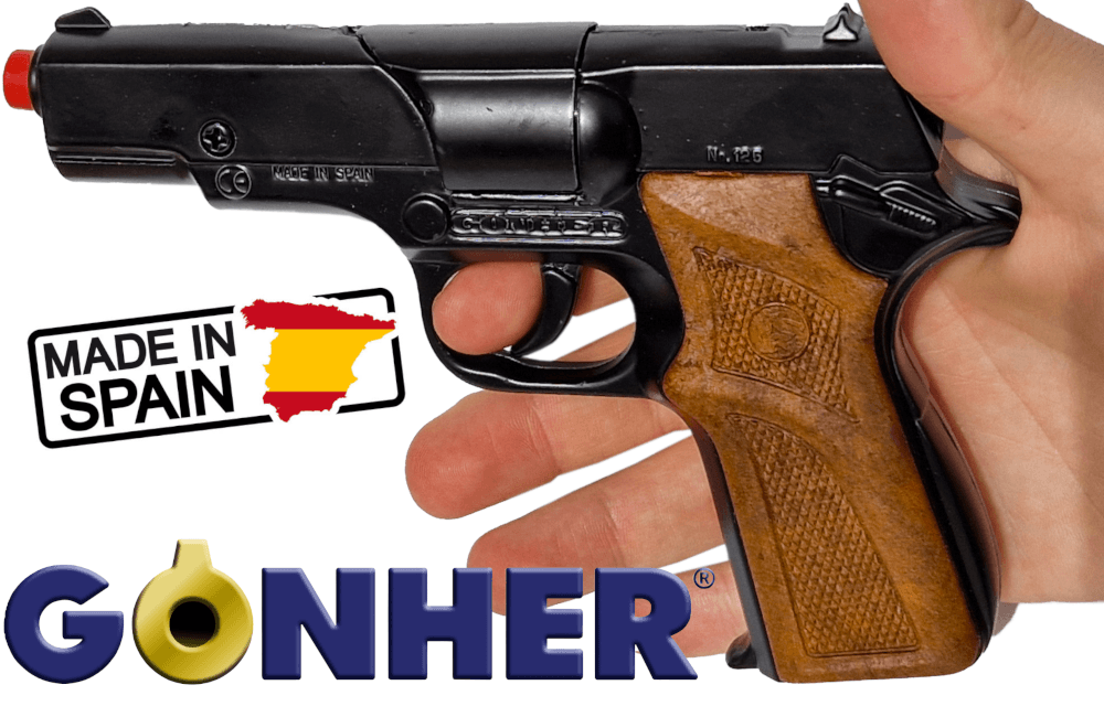 Pistolet Metalowy Na Kapiszony COLT GONHER Policyjny Hukowy 8-Strzałowy TOMDORIX