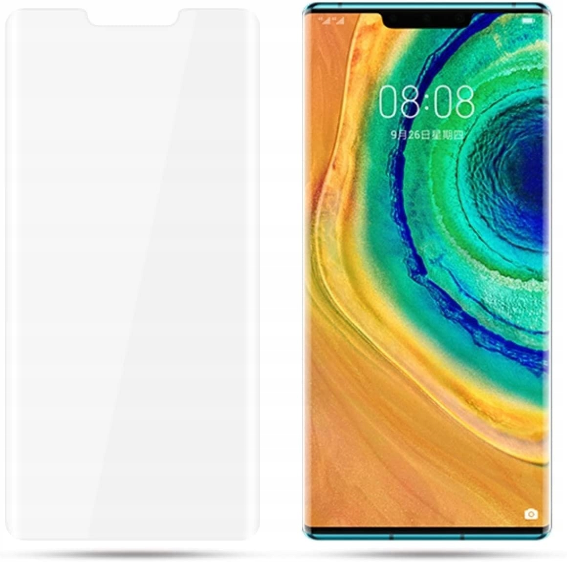 Szkło Hartowane Zaokrąglone UV do Huawei Mate 30 Pro – Doskonała ochrona ekranu