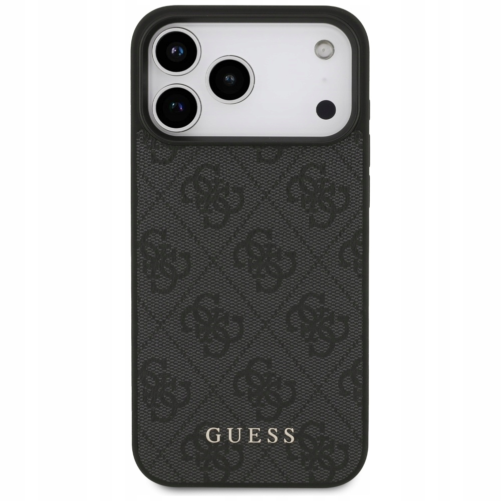 Stylowy design – Subtelny print 4G i złota naszywka z logiem Guess