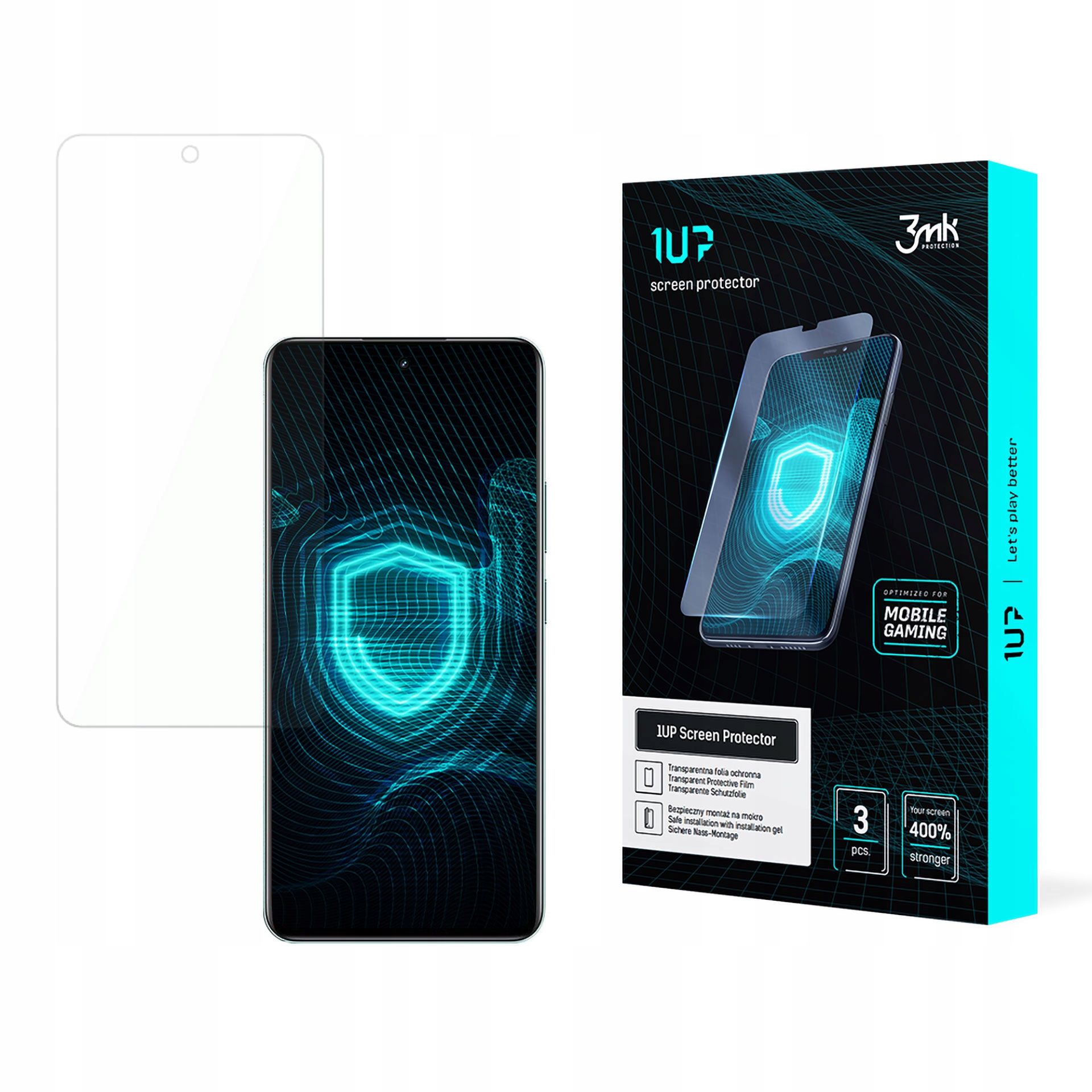 REALME 12+ 5G - Ochrona ekranu z folią 3MK 1UP