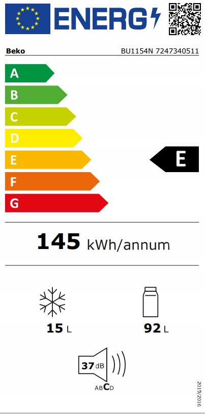 Klasa efektywności energetycznej E – Oszczędność energii na co dzień