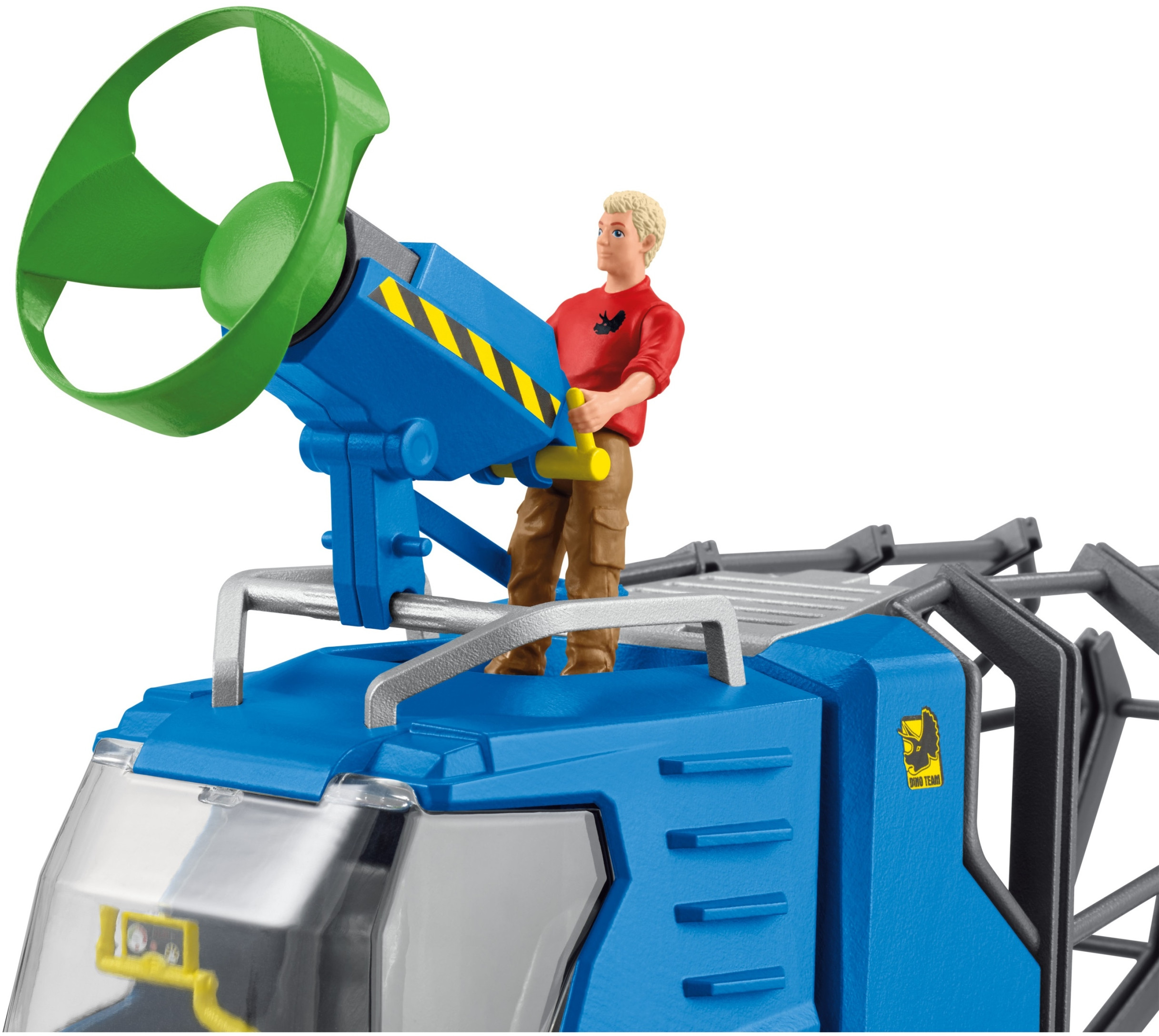 Zestaw z figurkami: badacz Flynn i dinozaur Dakotaraptor