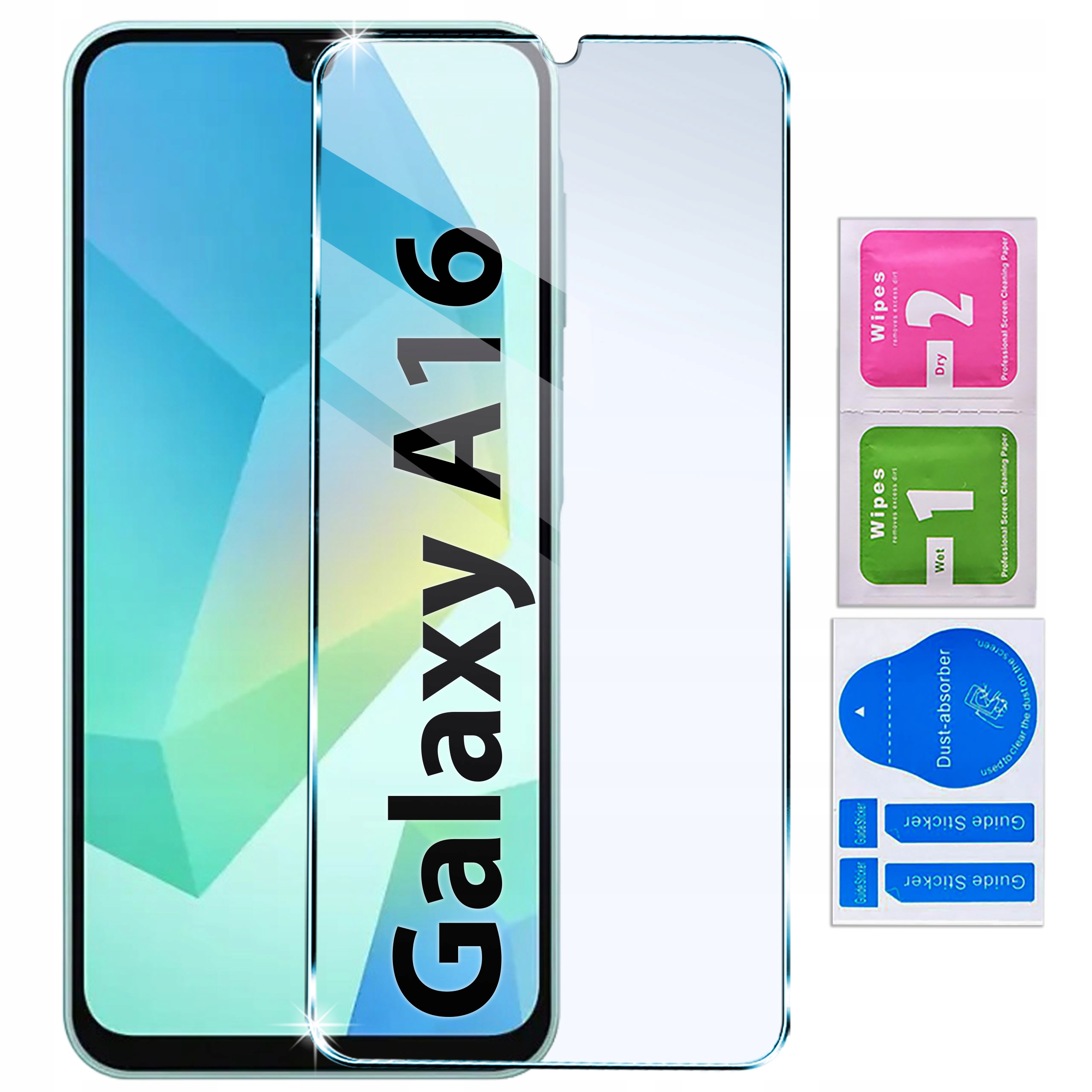 Zestaw zawiera szkło hartowane 9H i akcesoria do czyszczenia