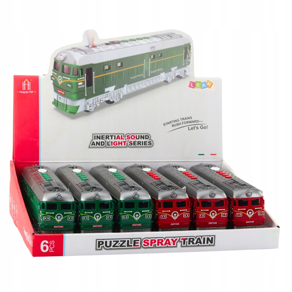 Pociąg Zabawkowy Efekty Świetlne Dźwięki Melodie Światła Para Wodna – Zabawka dla małych miłośników kolei