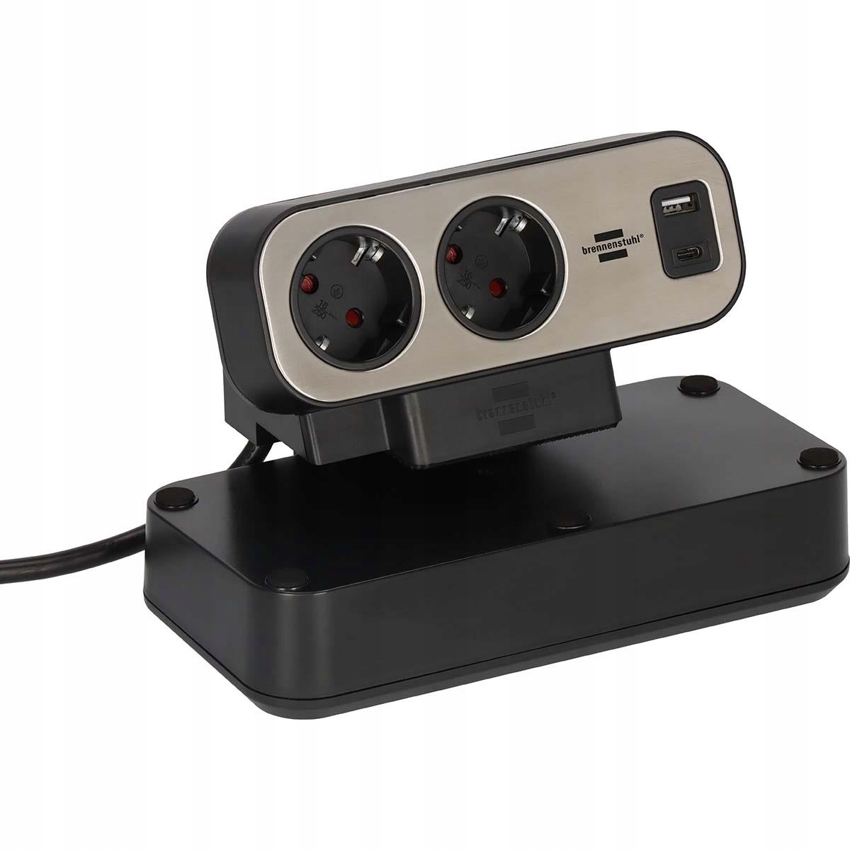 Listwa zasilająca Brennenstuhl Duplex Tischsteckdose 1x USB A & C, 10x Schuko – Idealne rozwiązanie dla Twojego biura