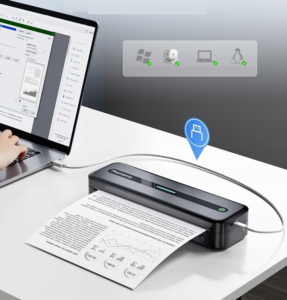 Funkcjonalność Bluetooth i kompatybilność z systemami – Łatwe drukowanie z urządzeń mobilnych