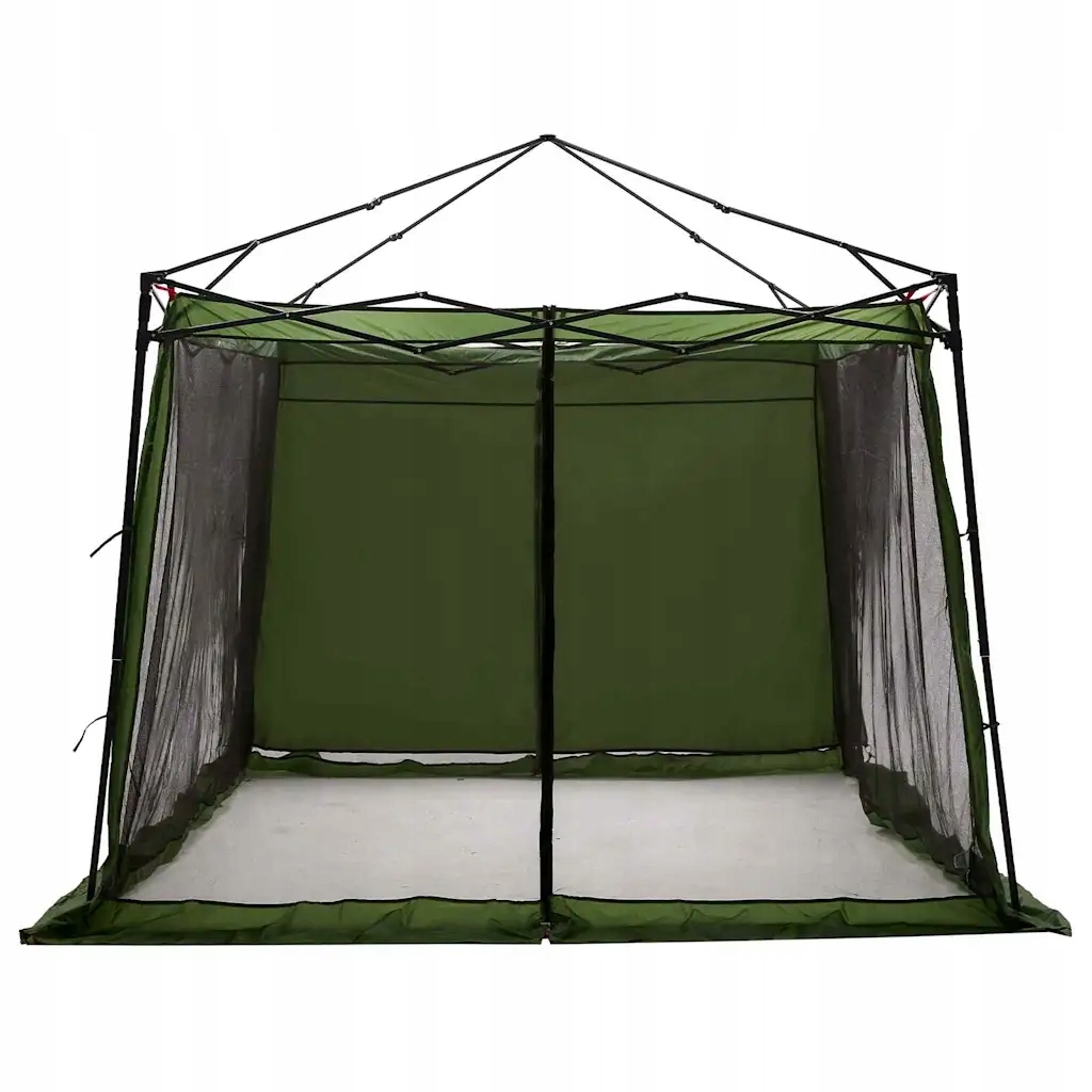 Namiot wewnętrzny z dachem zielony* z tafty 303 x 303 cm – Idealny towarzysz na każdą przygodę