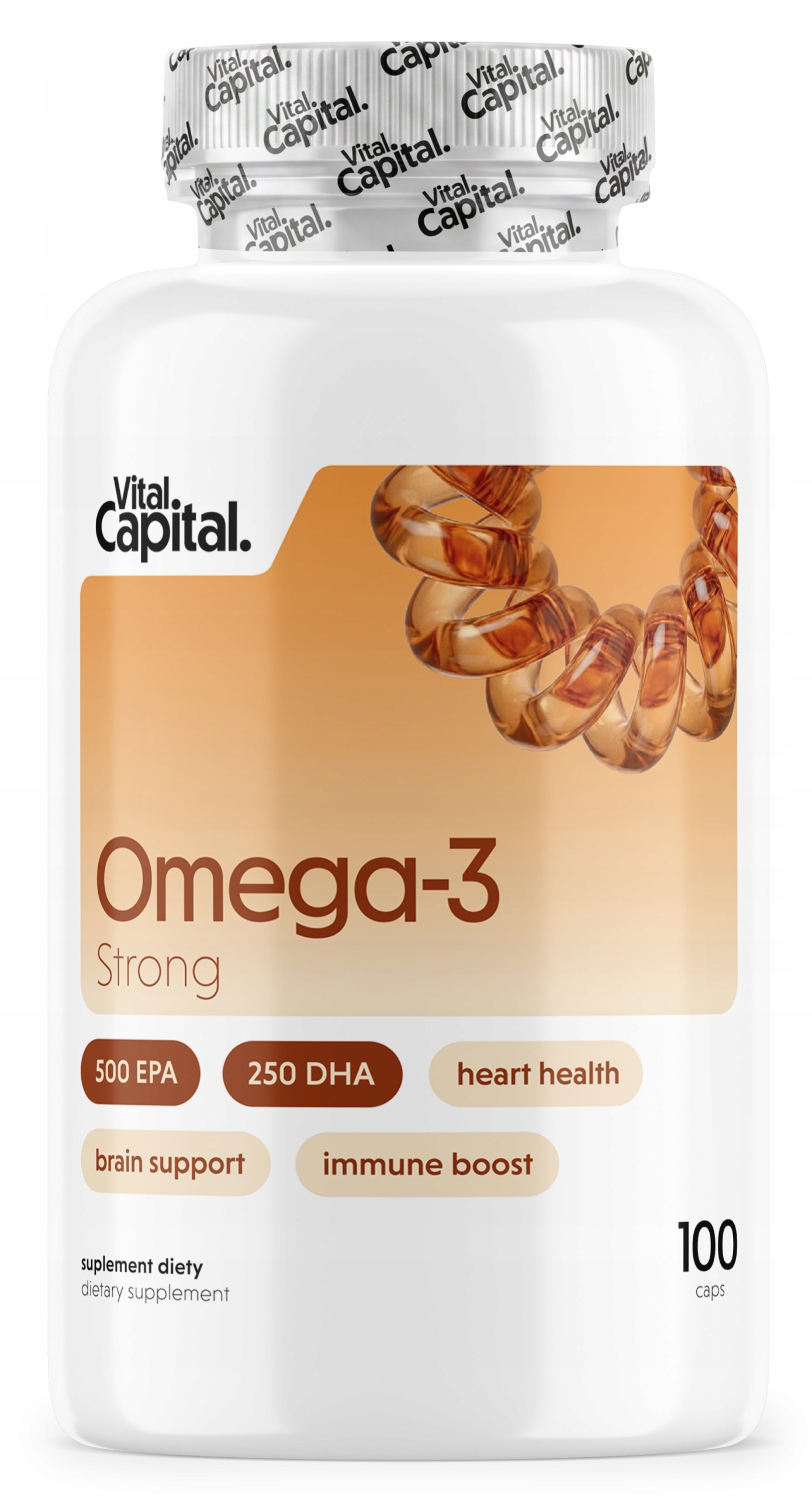 VITALCAPITAL Omega-3 Strong* – Suplement diety dla zdrowia serca i mózgu