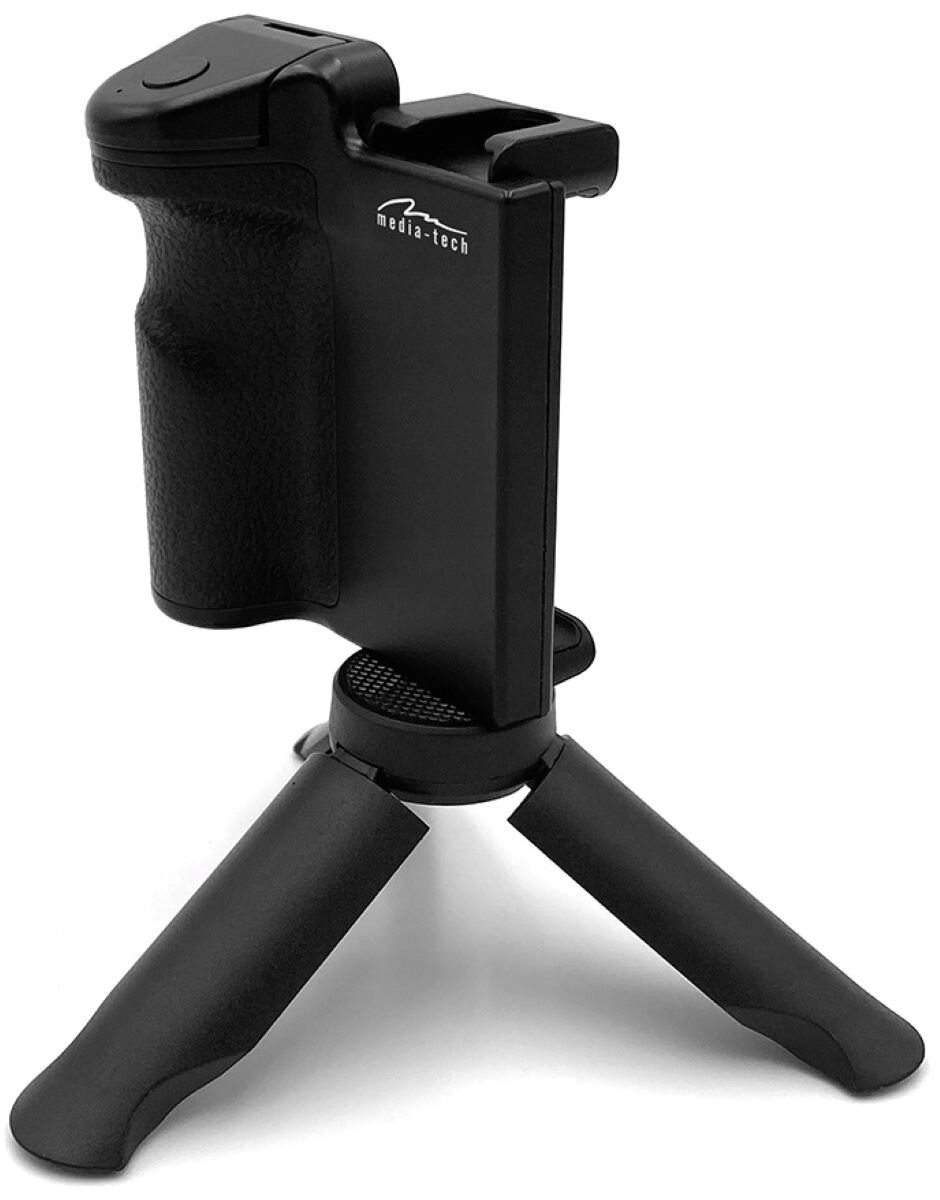 Media-Tech Uchwyt do smartfona + statyw biurkowy MT5543 pilot Bluetooth – Innowacyjne rozwiązanie 3 w 1