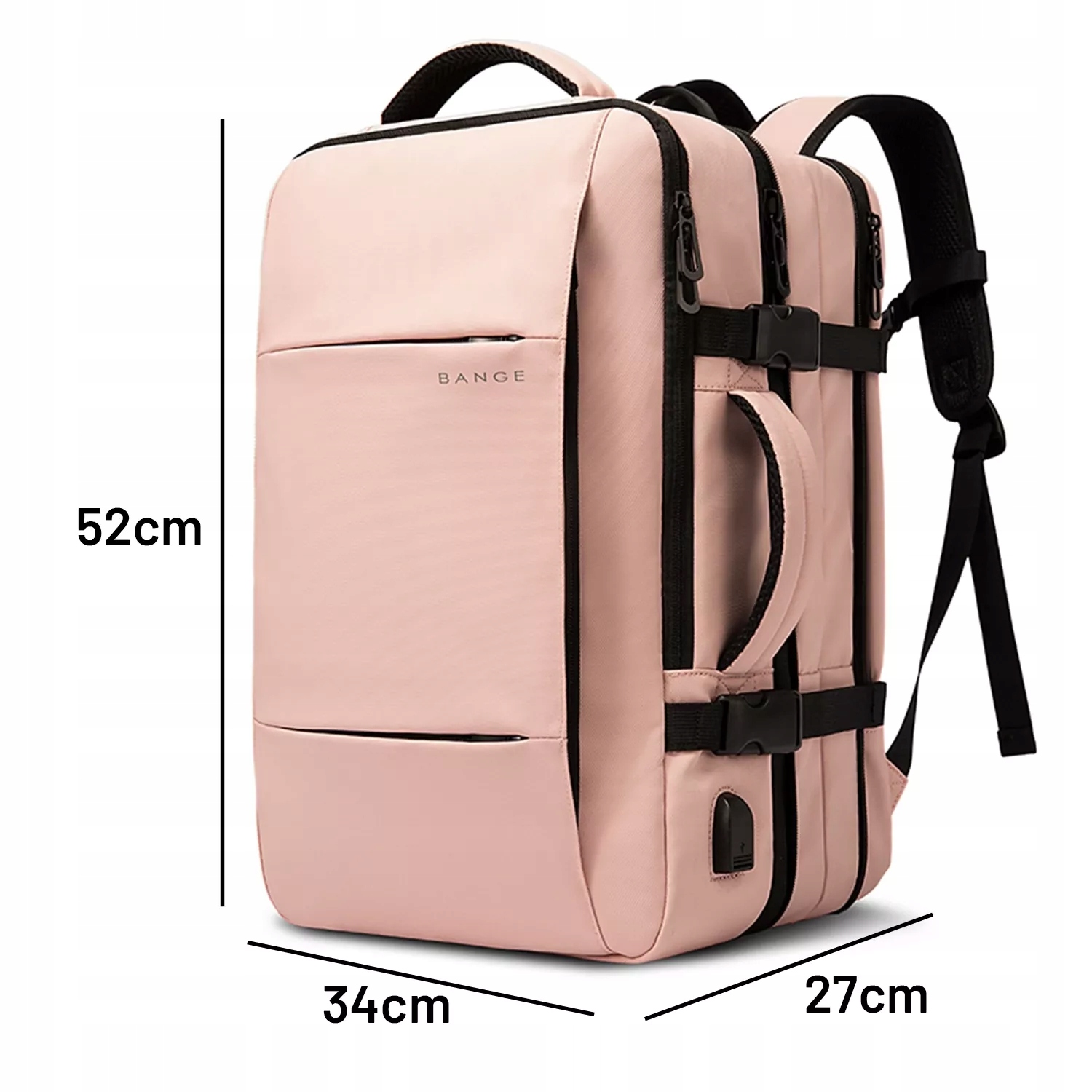 Plecak podróżny Bange BackPack – Biznesowy plecak rozszerzalny do laptopa 17.3