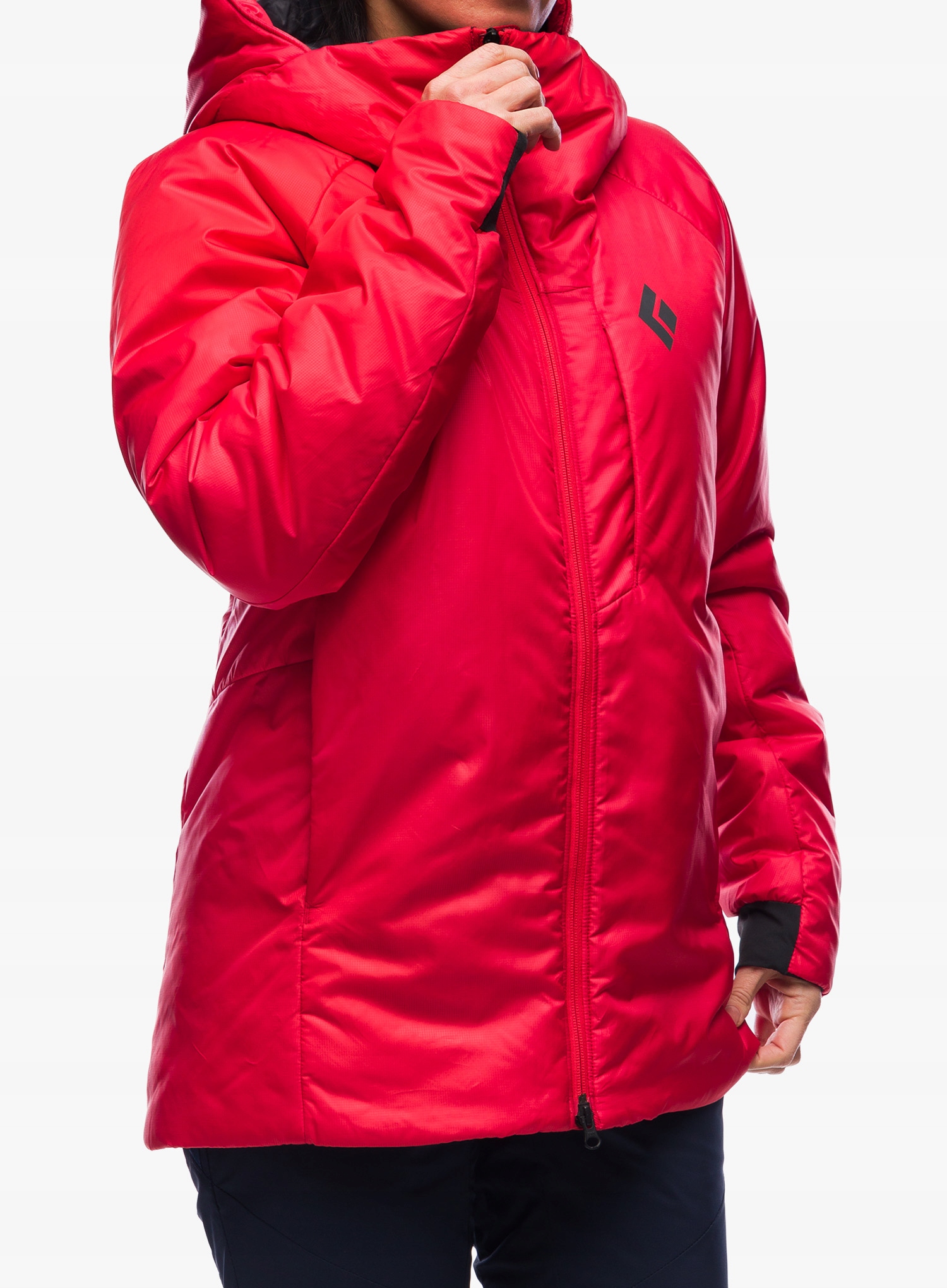 Kurtka ocieplana Black Diamond Belay Parka - coral red L – Idealna na górskie wyprawy i codzienne użytkowanie