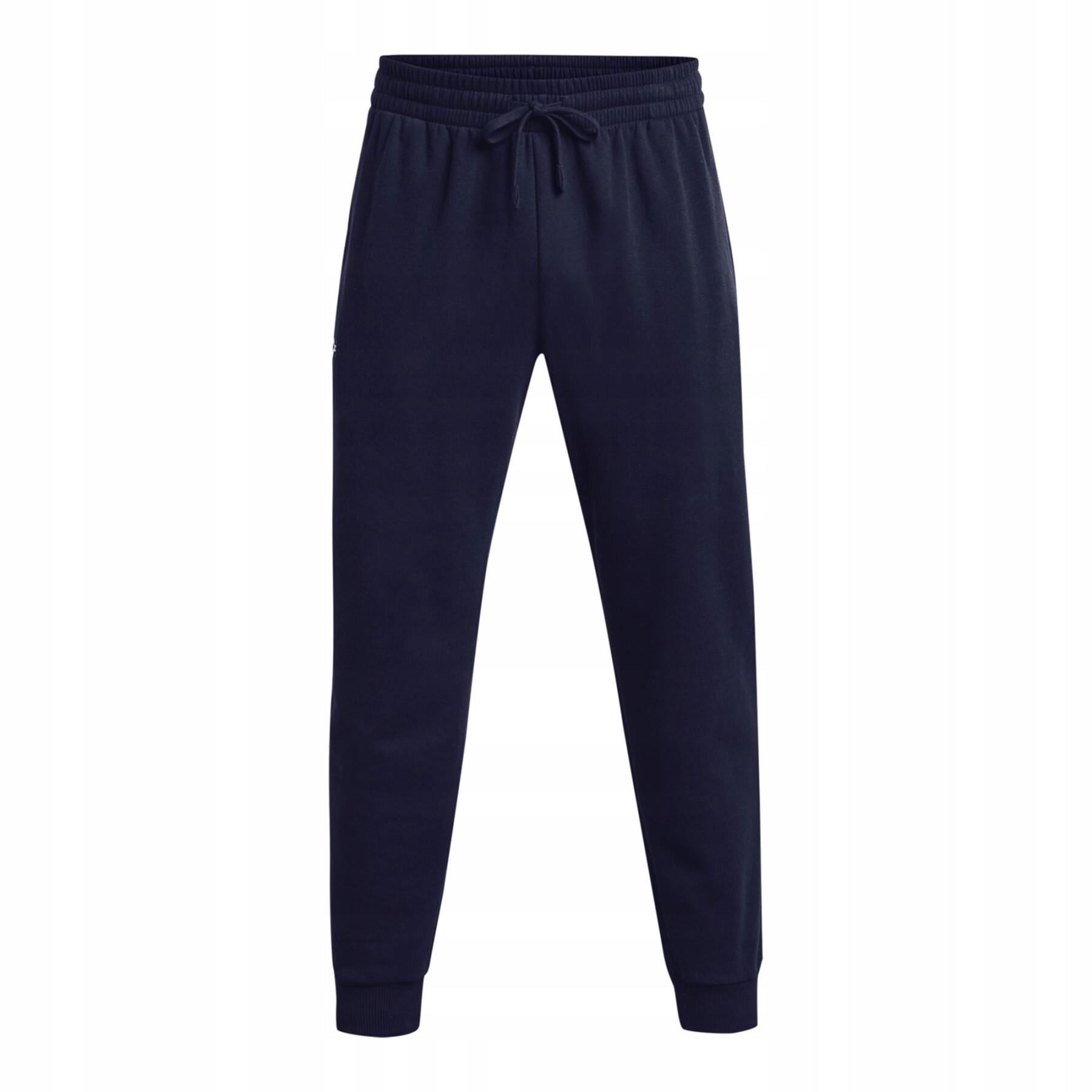 Spodnie męskie Under Armour Rival Fleece Joggers granatowe 1379774 410 – Komfort i styl na co dzień
