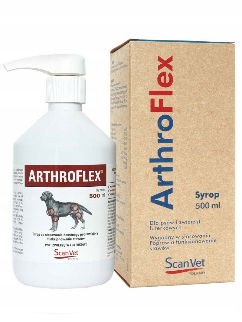 Arthroflex Canine, stawy, płyn 500ml – Zdrowe stawy dla Twojego psa