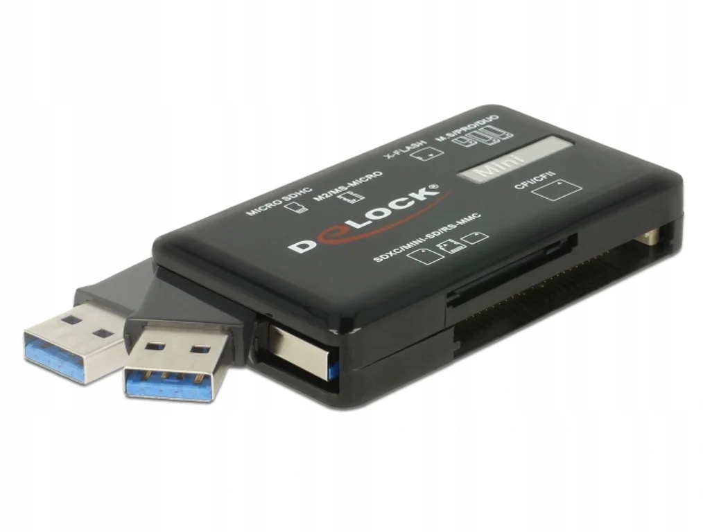 DeLOCK 91758 – Czytnik kart SuperSpeed USB Typ-A (3.2 Gen 1) 5 Gbps
