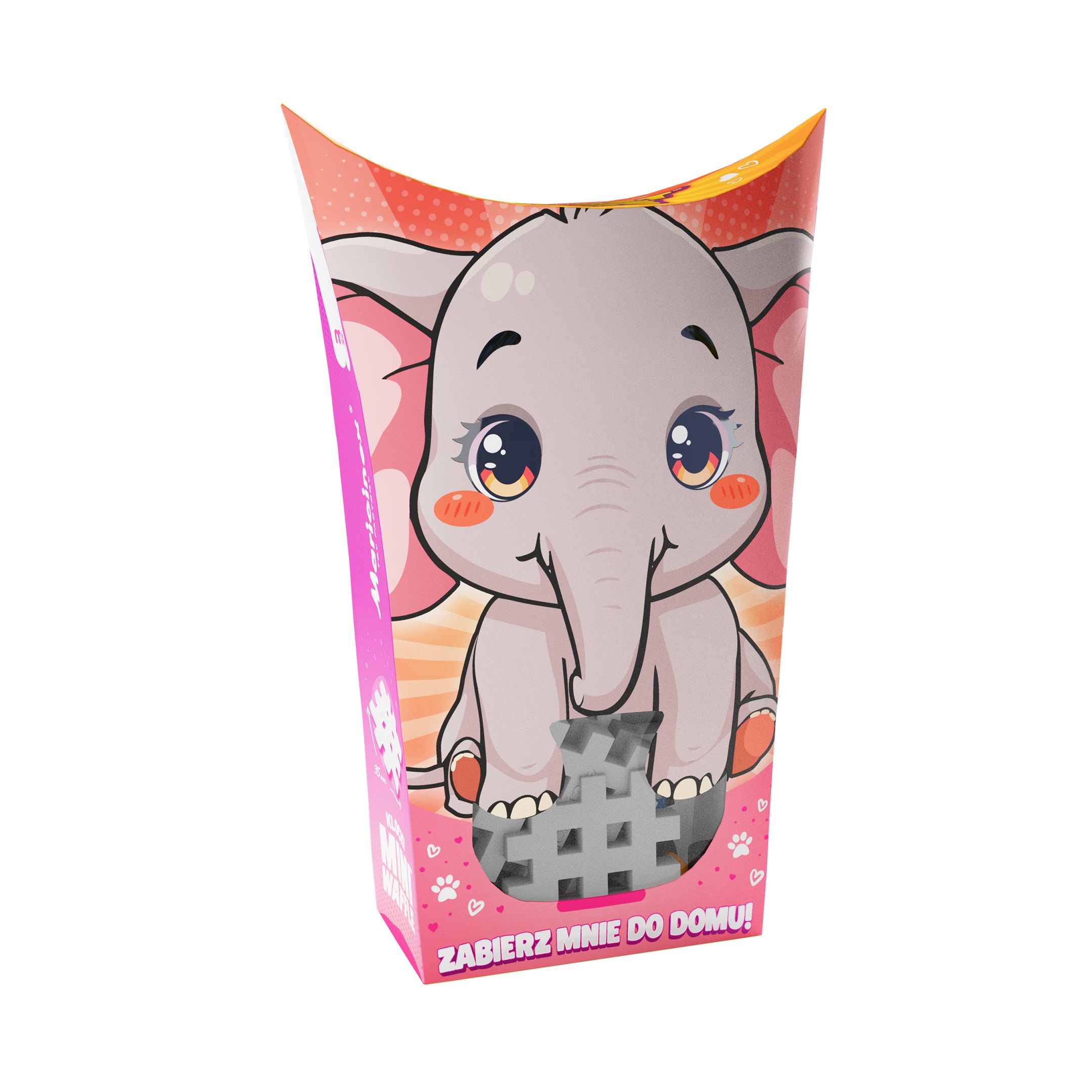 Klocki wafle mini PocketPets Słoń 07023 – Kreatywna zabawa dla dzieci