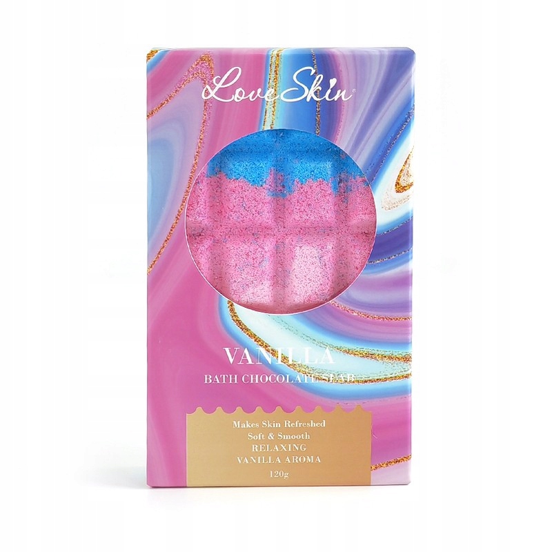 LOVE SKIN Bath Chocolate Bar – Czekolada do kąpieli Waniliowa 120g