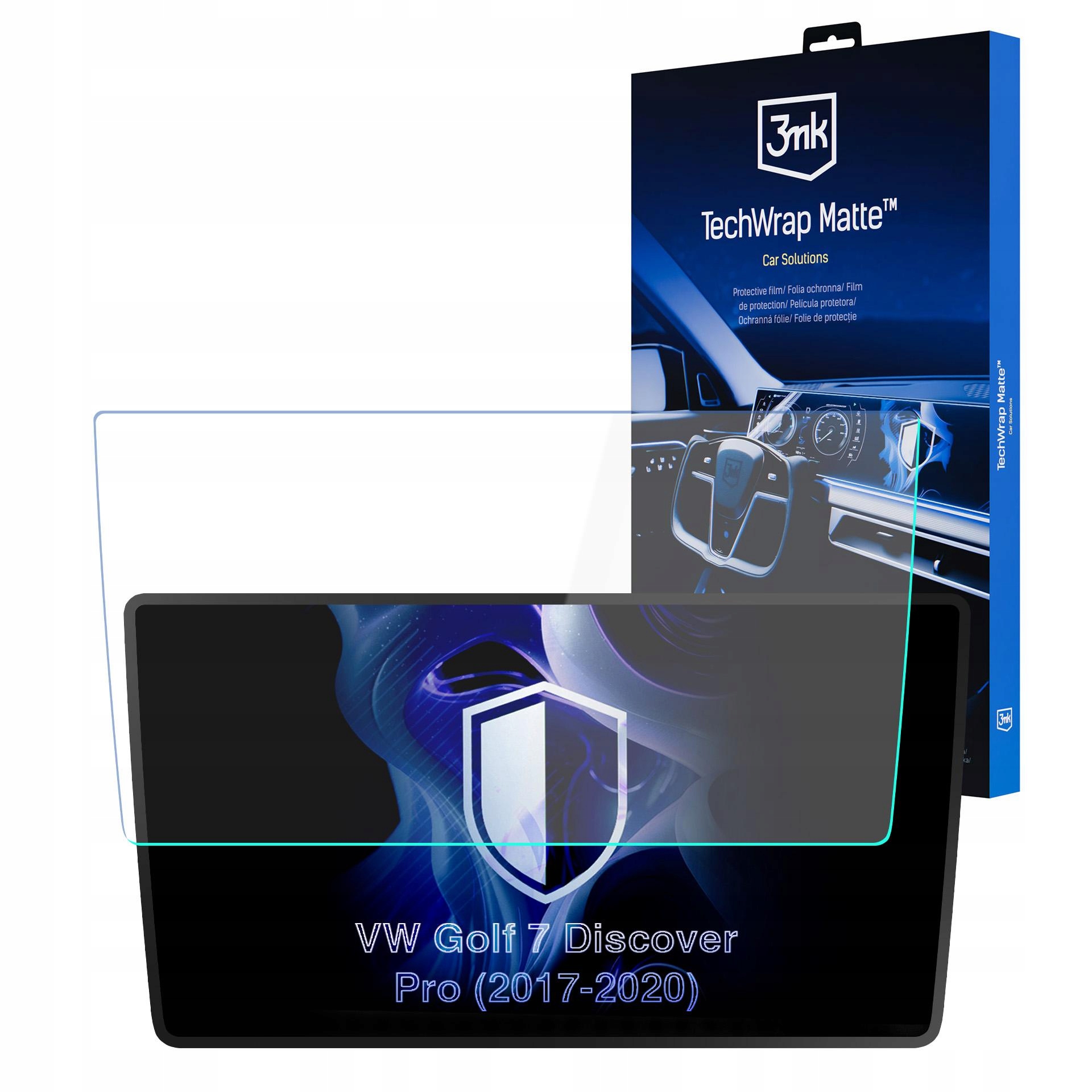 VW Golf 7 Discover Pro 2017-20 – Ochrona ekranu z folią TechWrap Matte™