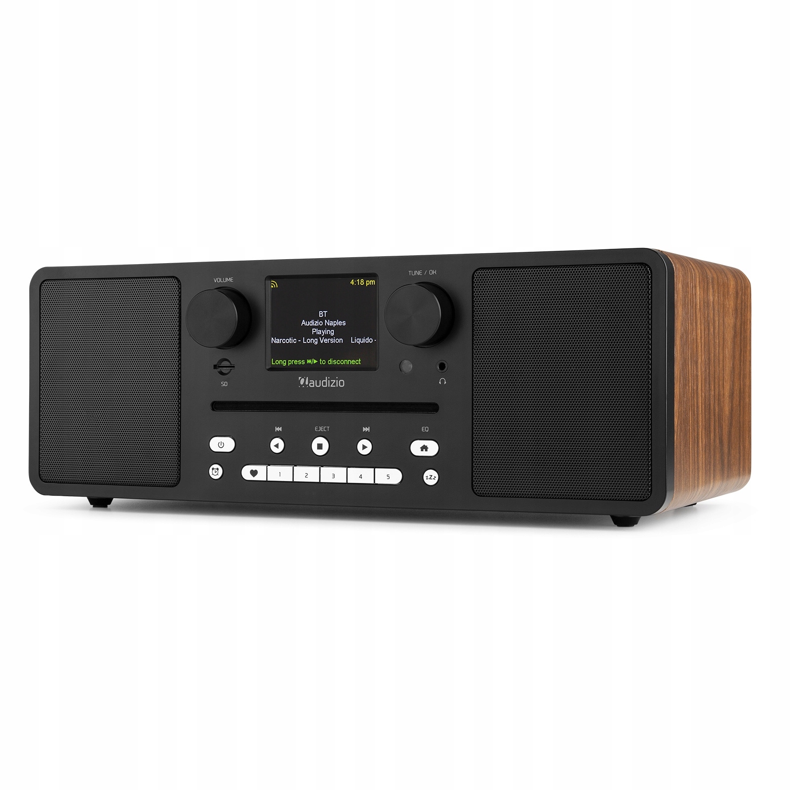Miniwieża Audizio CD/BT/DAB+/radio internetowe – Muzyka w zasięgu ręki