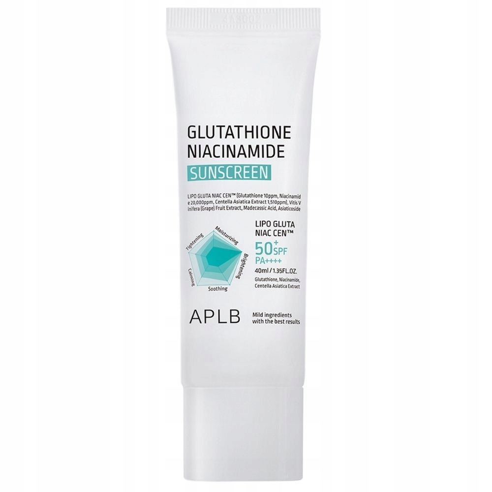 APLB Glutathione Niacinamide Sunscreen – Ochrona i pielęgnacja w jednym