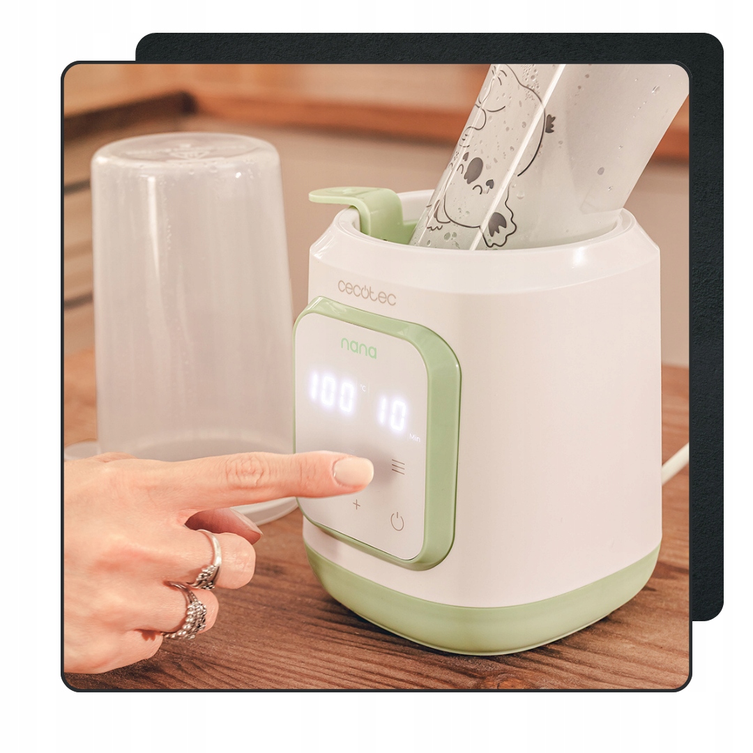 Intuicyjny wyświetlacz z kontrolą temperatury i czasu