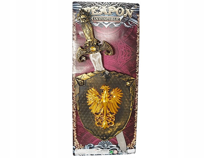 Zestaw zawierający miecz i tarczę – doskonałe akcesoria