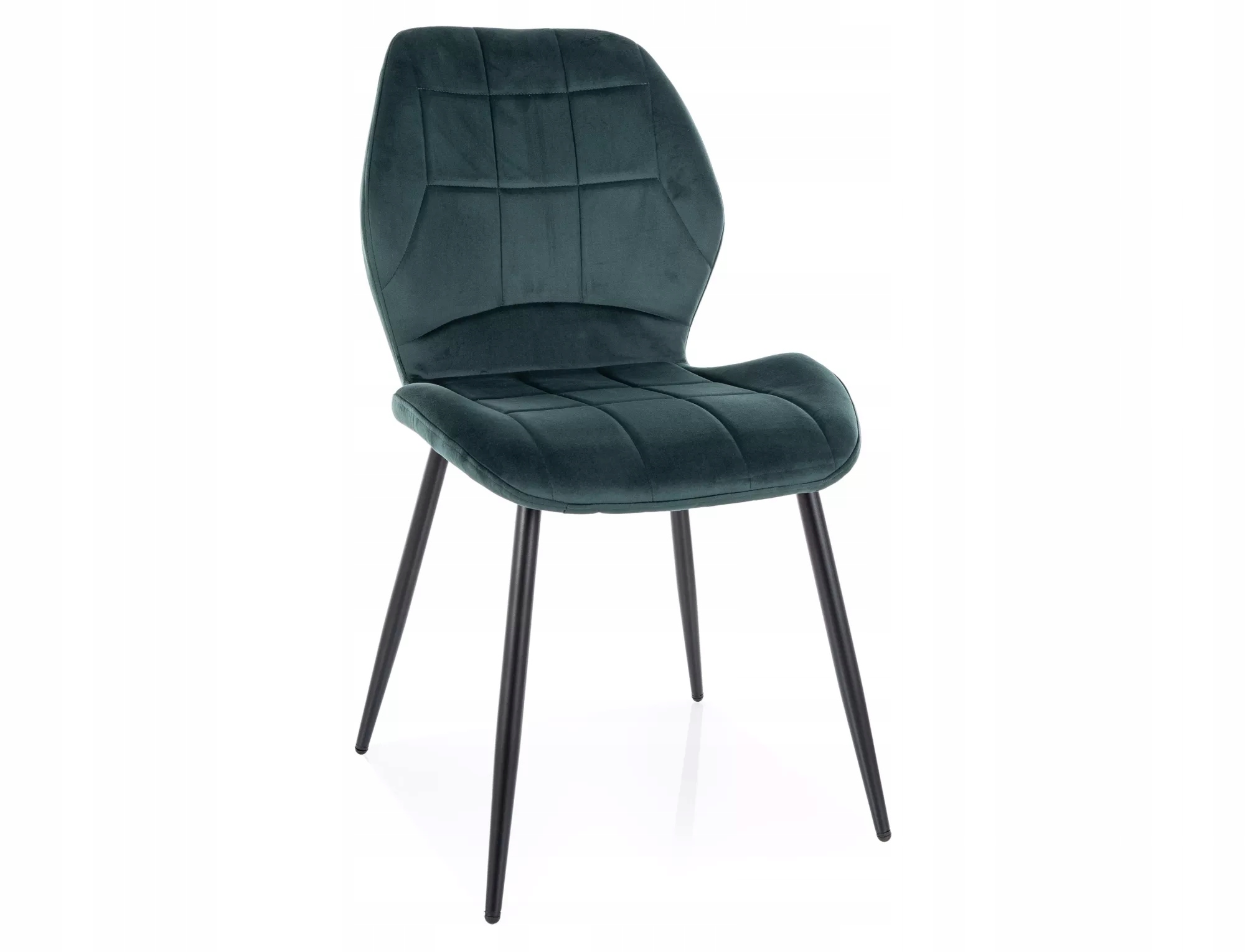 Krzesło tapicerowane JAKE VELVET zielone – Elegancja i komfort w Twoim wnętrzu