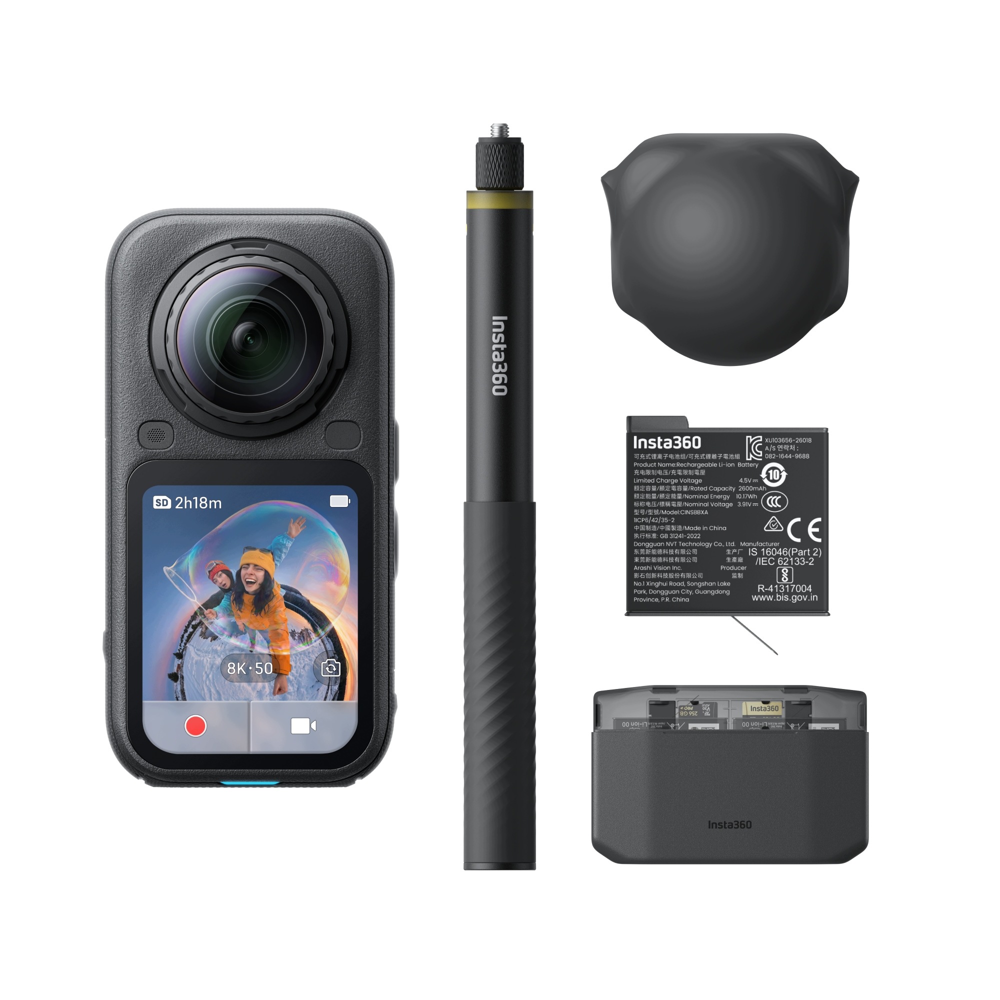 Insta360 X6 Essentials Bundle Midnight Black – Twój klucz do 8K wideo 360°