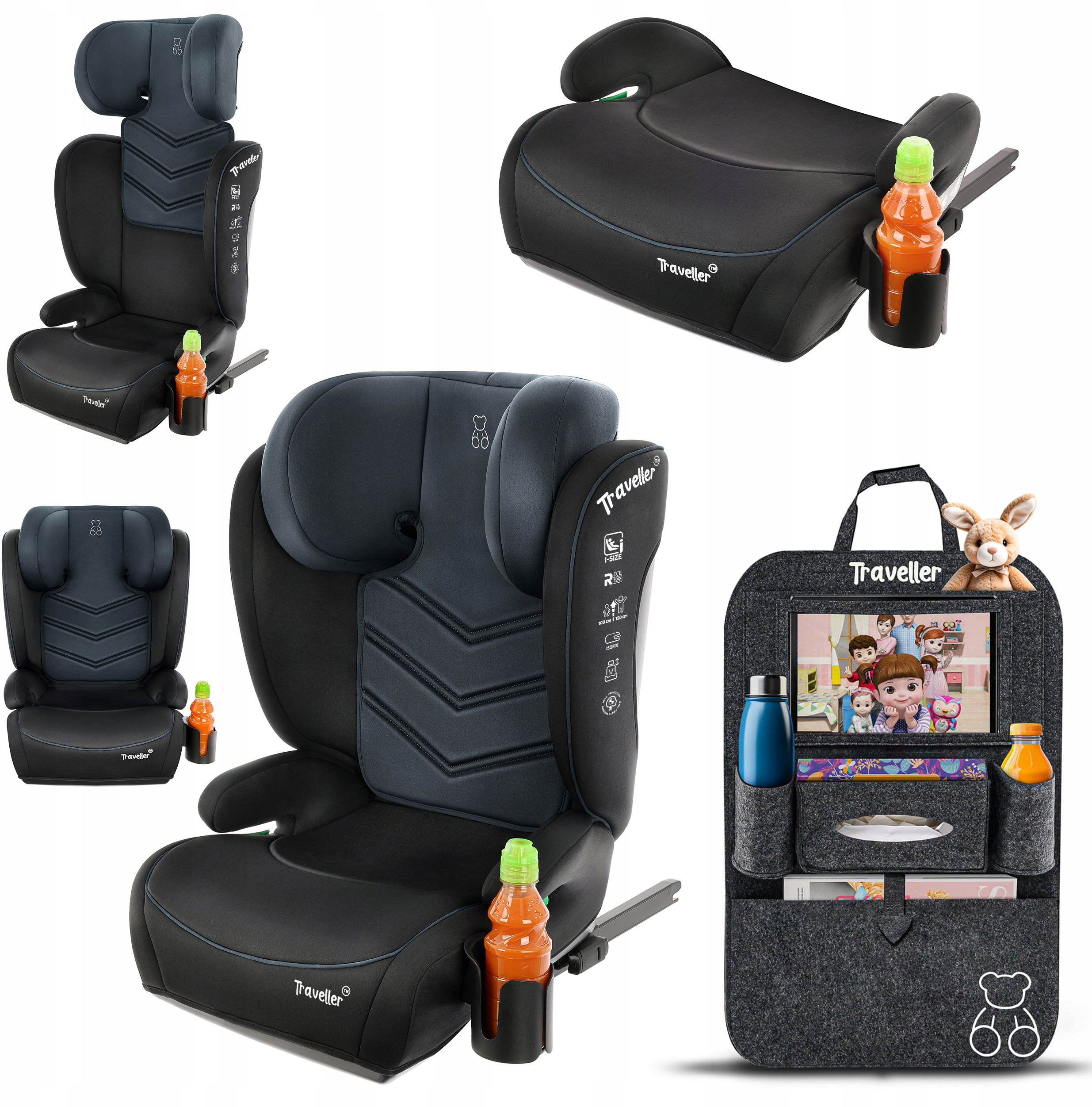 Regulacja zagłówka i wygodne siedzisko – Idealne dla dzieci w wieku 3,5-12 lat