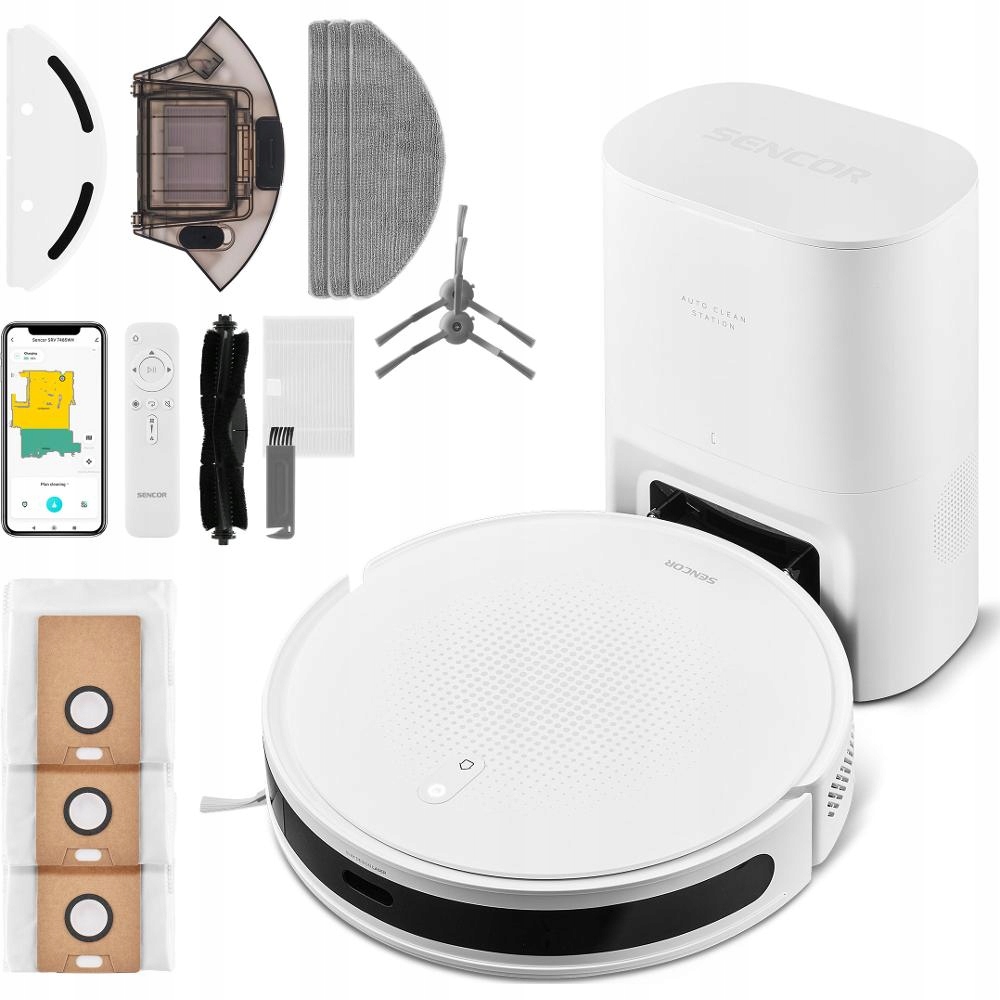 Robot sprzątający Sencor SRV 7485WH – Twój inteligentny pomocnik w sprzątaniu