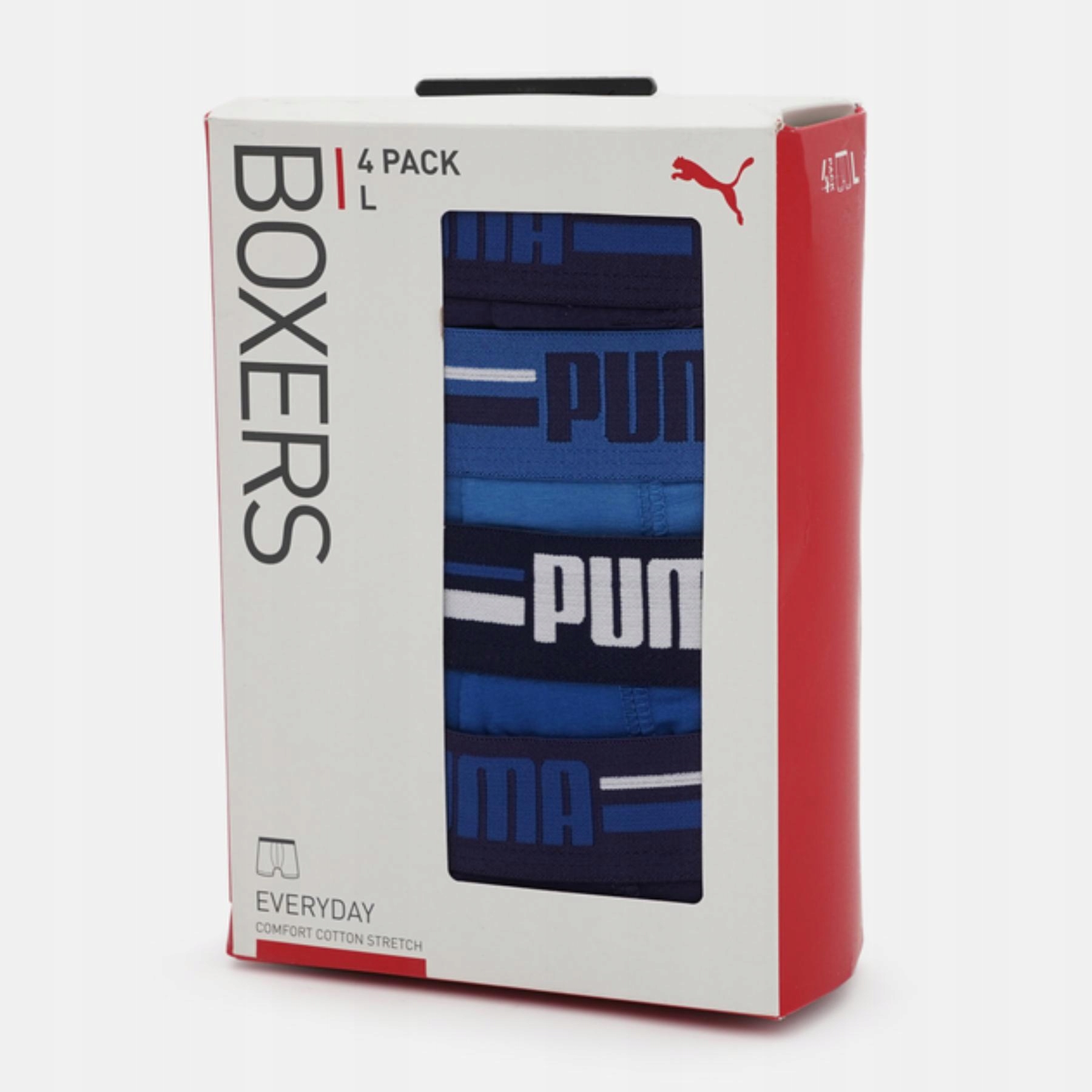 Bokserki męskie Brand Elastic 4pak granatowy/niebieski – Komfort i styl na co dzień