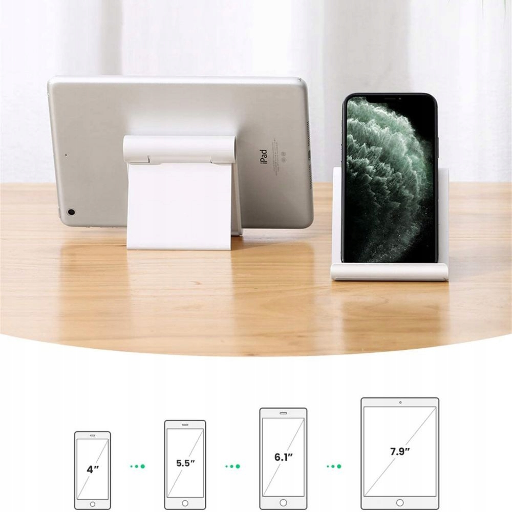 Podstawka Z1 Stojak pod telefon lub tablet biały Kolor biały