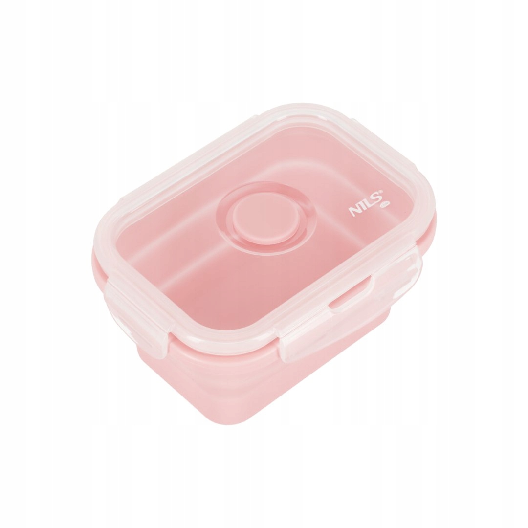 NILS NC4105 POJEMNIK LUNCHBOX SKŁADANY RÓŻOWY 355 ML – Komfort i styl w jednym