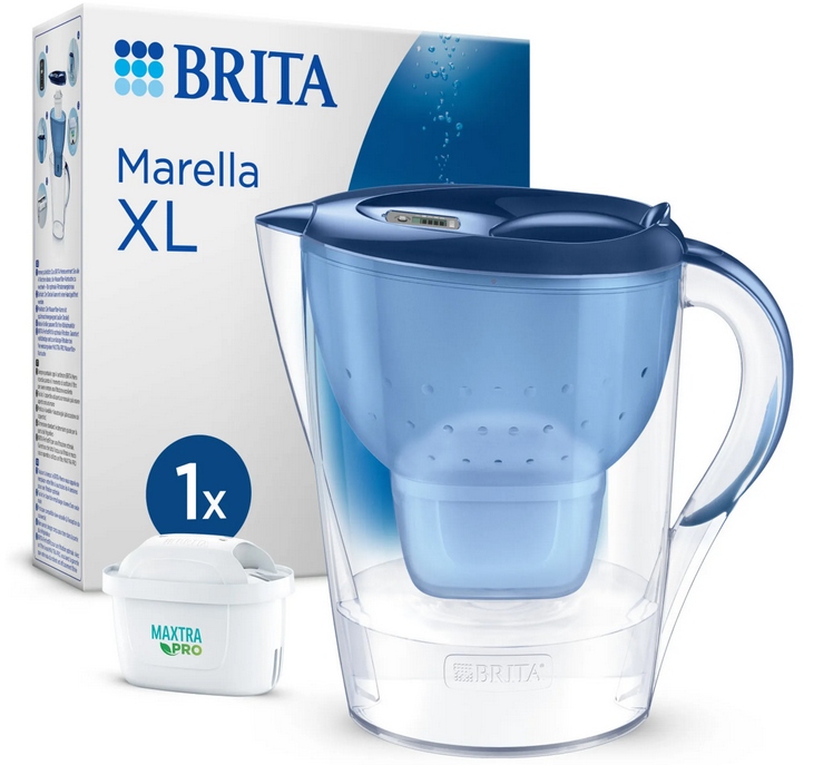 Dzbanek filtrujący Brita Marella XL niebieski – Idealne rozwiązanie dla czystej wody
