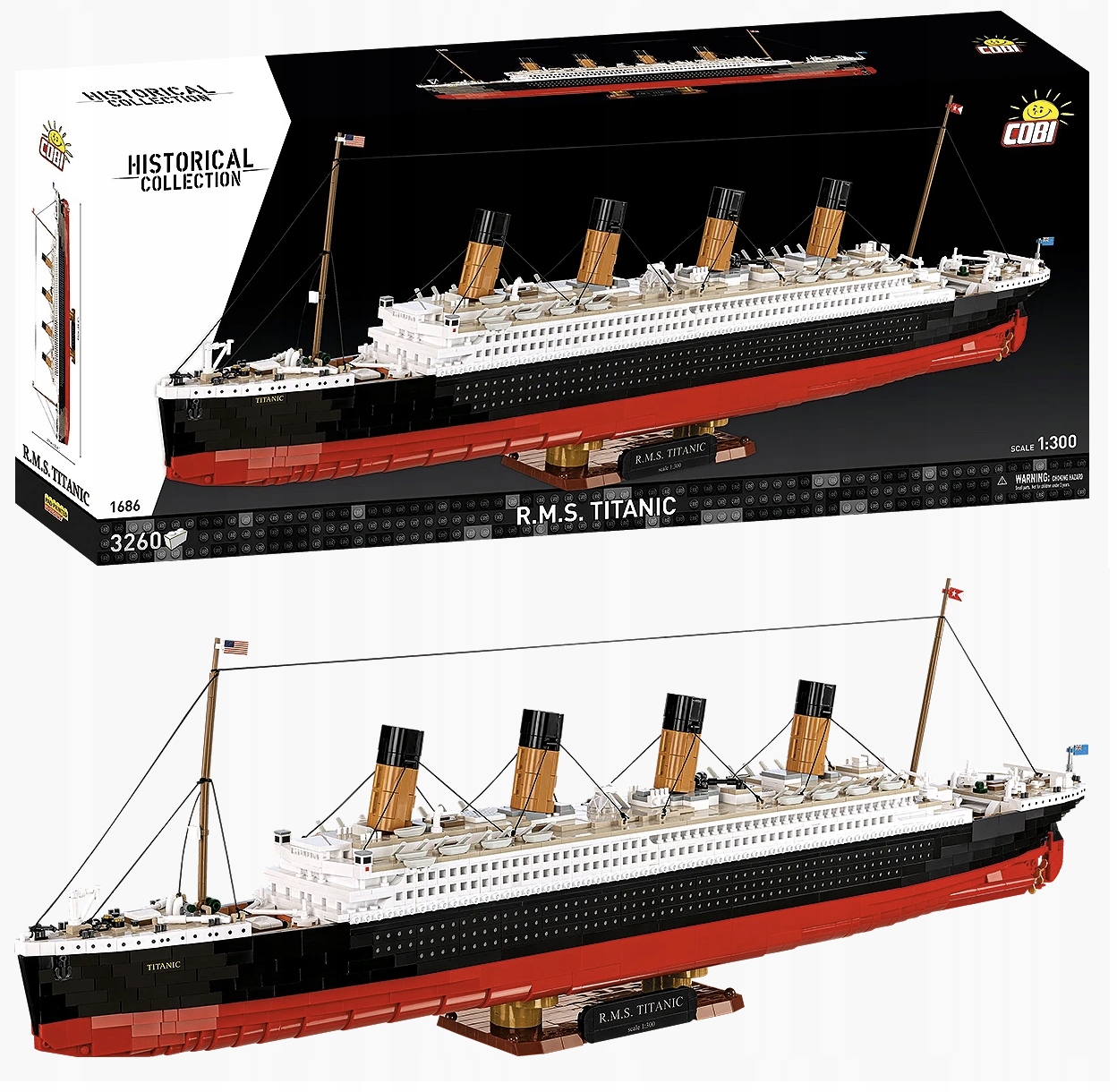 Klocki R.M.S Titanic 3260 klocków – Zbuduj legendarny transatlantyk