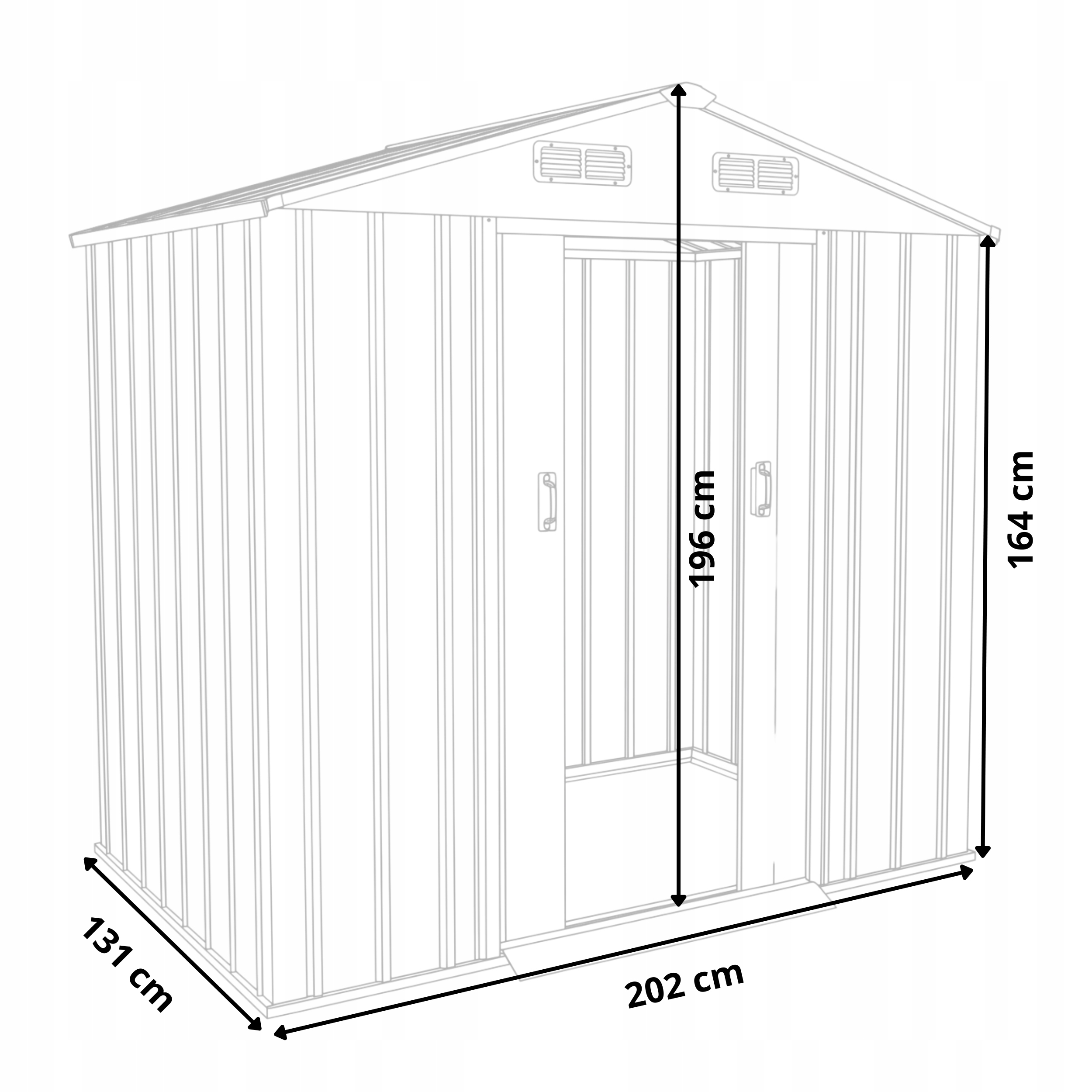 Przestronność i funkcjonalność – Wymiary 199 cm x 131 cm x 196 cm