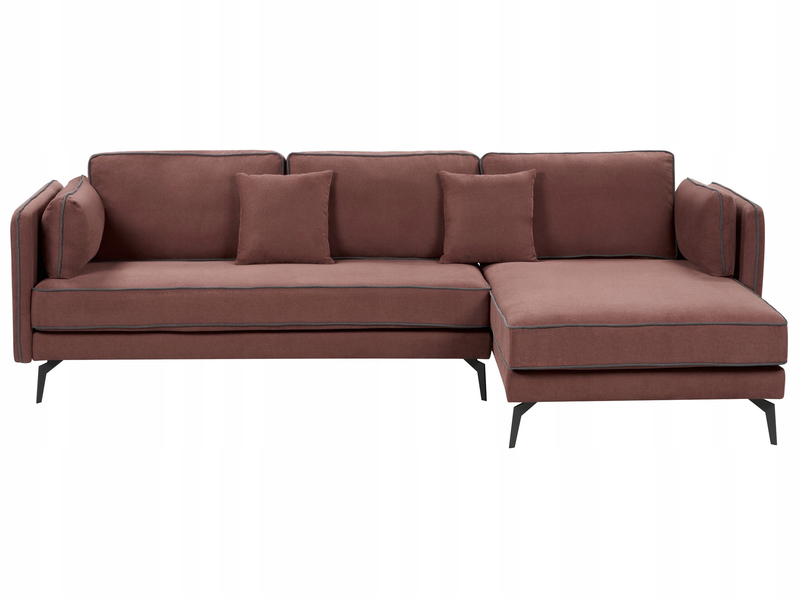 Narożnik lewostronny burgundowy ALTAN Lumarko – Elegancja i komfort w Twoim salonie