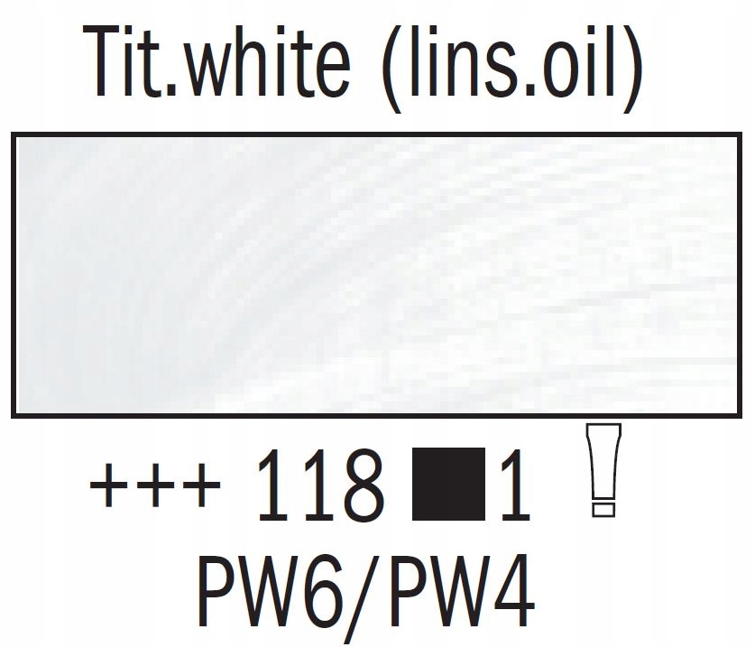 Kolor: Titanium White (linseed oil) 118 – doskonały wybór dla artystów