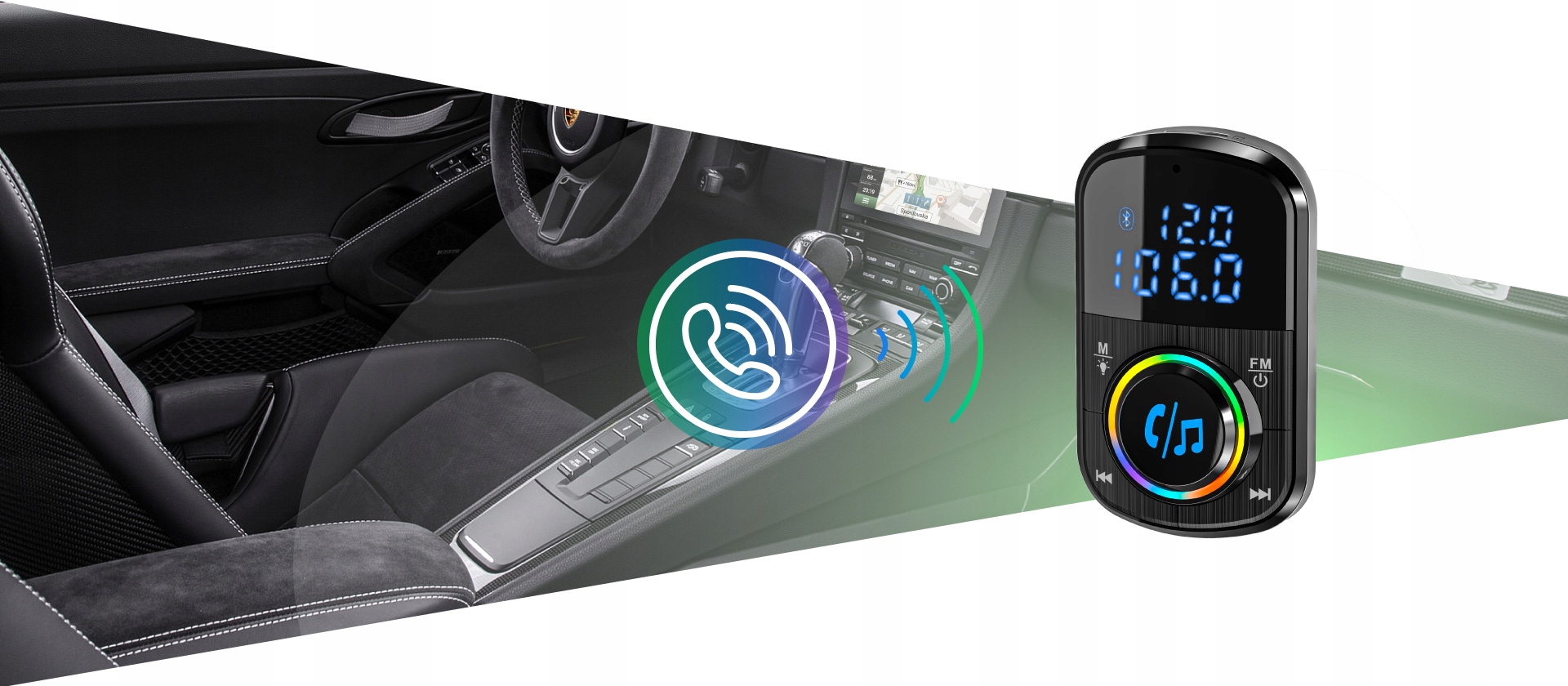 Transmiter Bluetooth FM NAVITEL BHF08 PRO – Nowoczesne rozwiązanie audio do samochodu